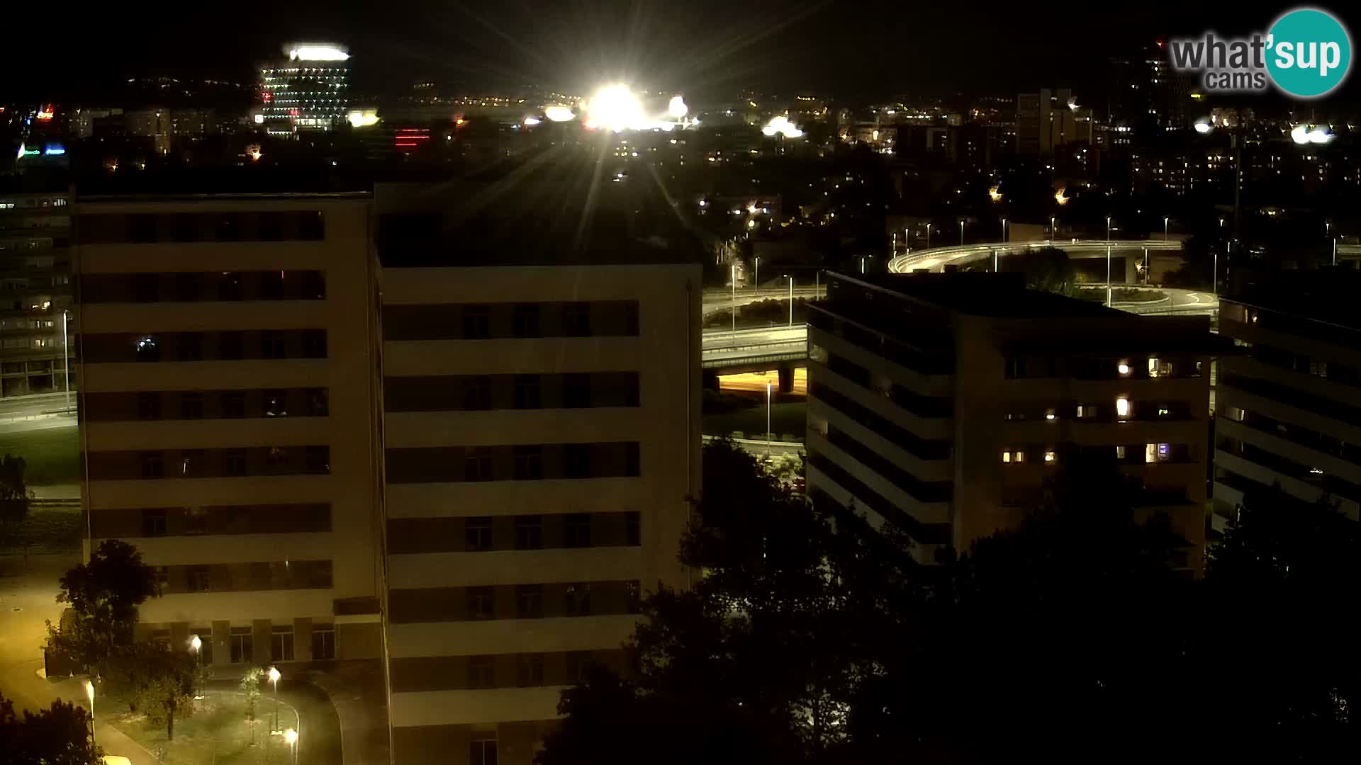 Live Interchange of Slavonska Avenue and Marin Držić Avenue in Zagreb webcam