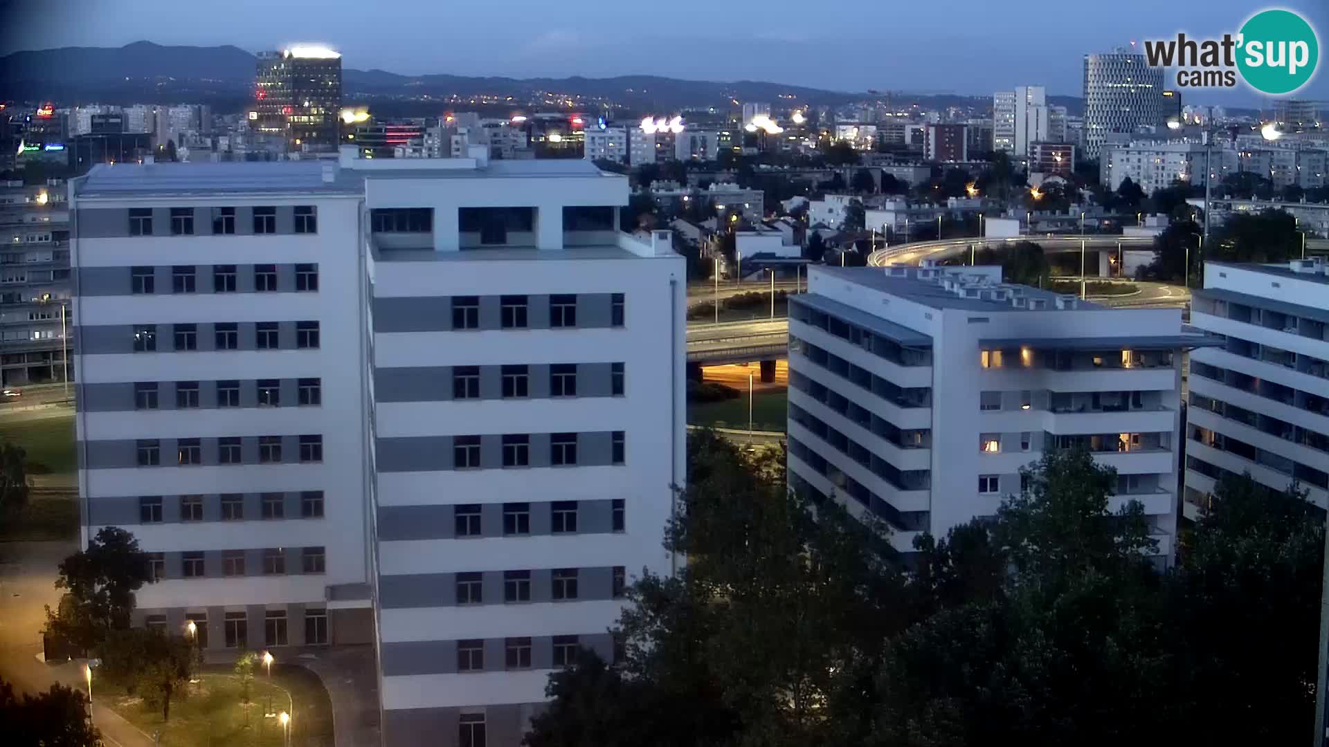 Live Interchange of Slavonska Avenue and Marin Držić Avenue in Zagreb webcam