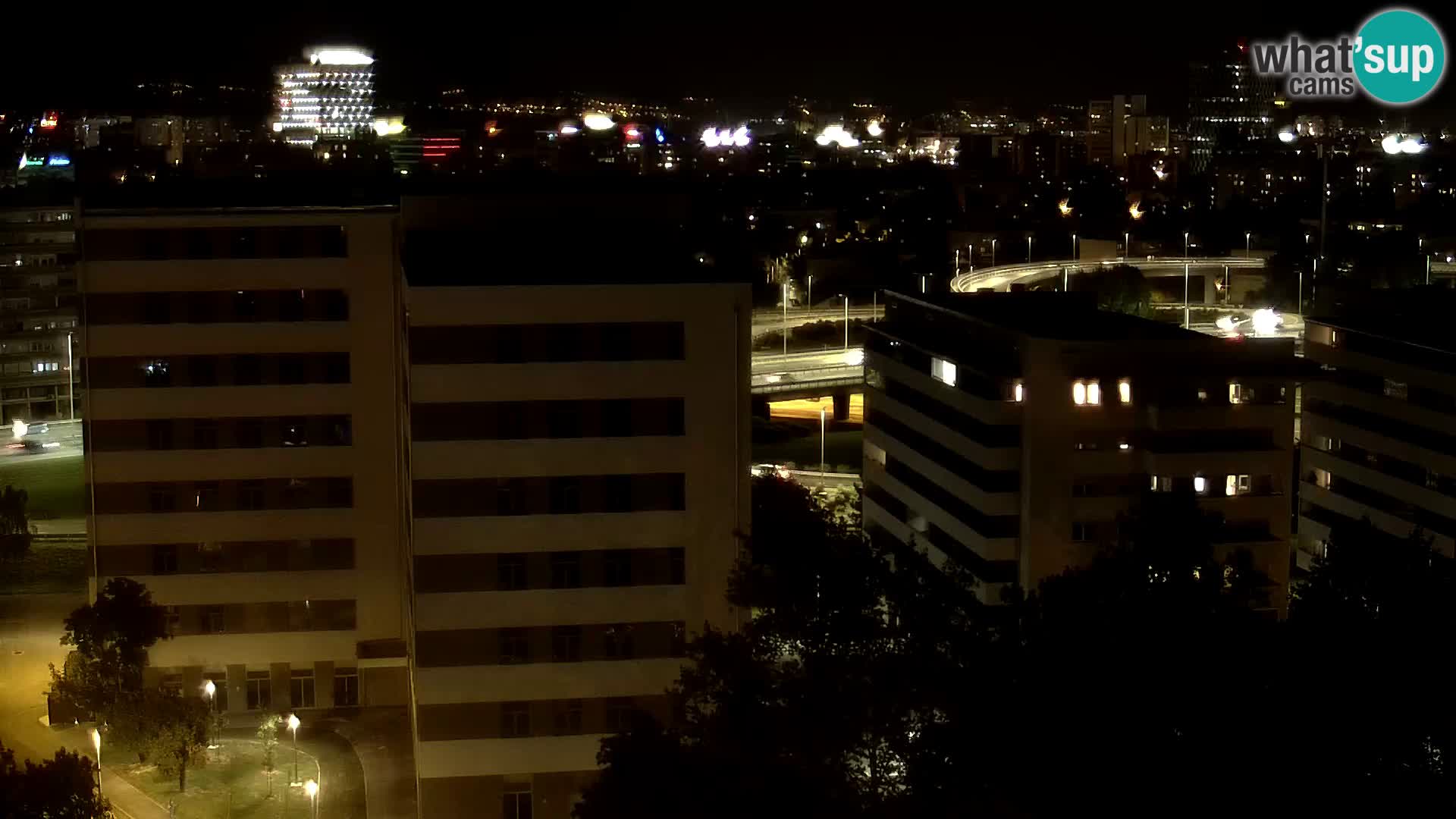 Live Interchange of Slavonska Avenue and Marin Držić Avenue in Zagreb webcam