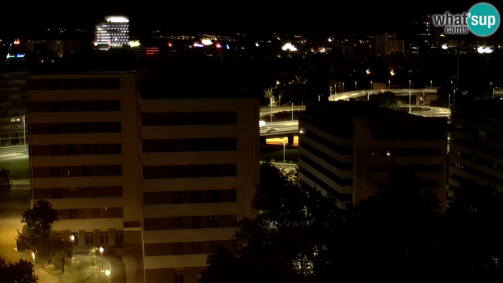 Rond-point en direct traversant les avenues Slavonska et Marin Držić à Zagreb webcam