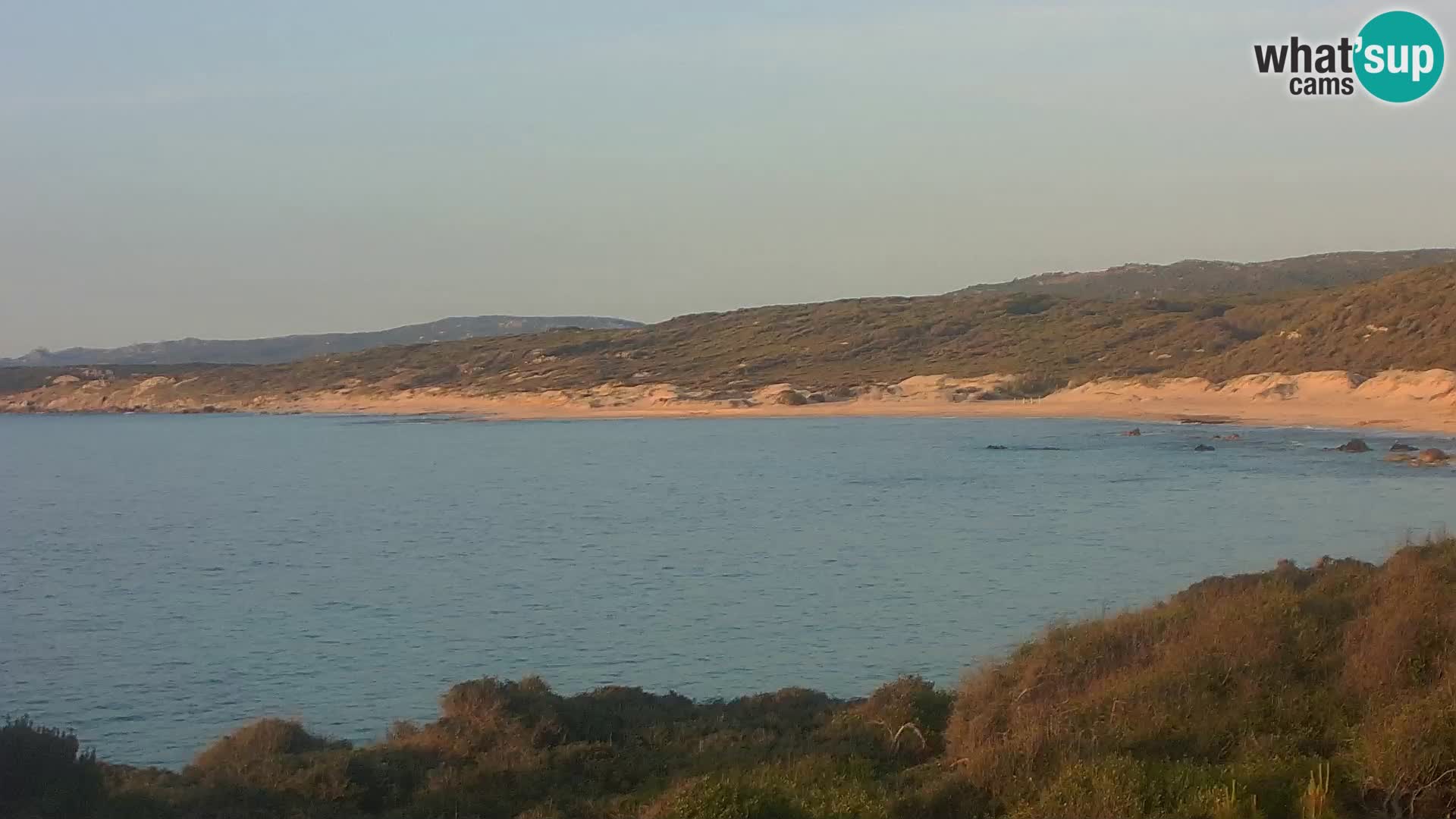 Plaža Naracu Nieddu web kamera – Aglientu – Sardinija
