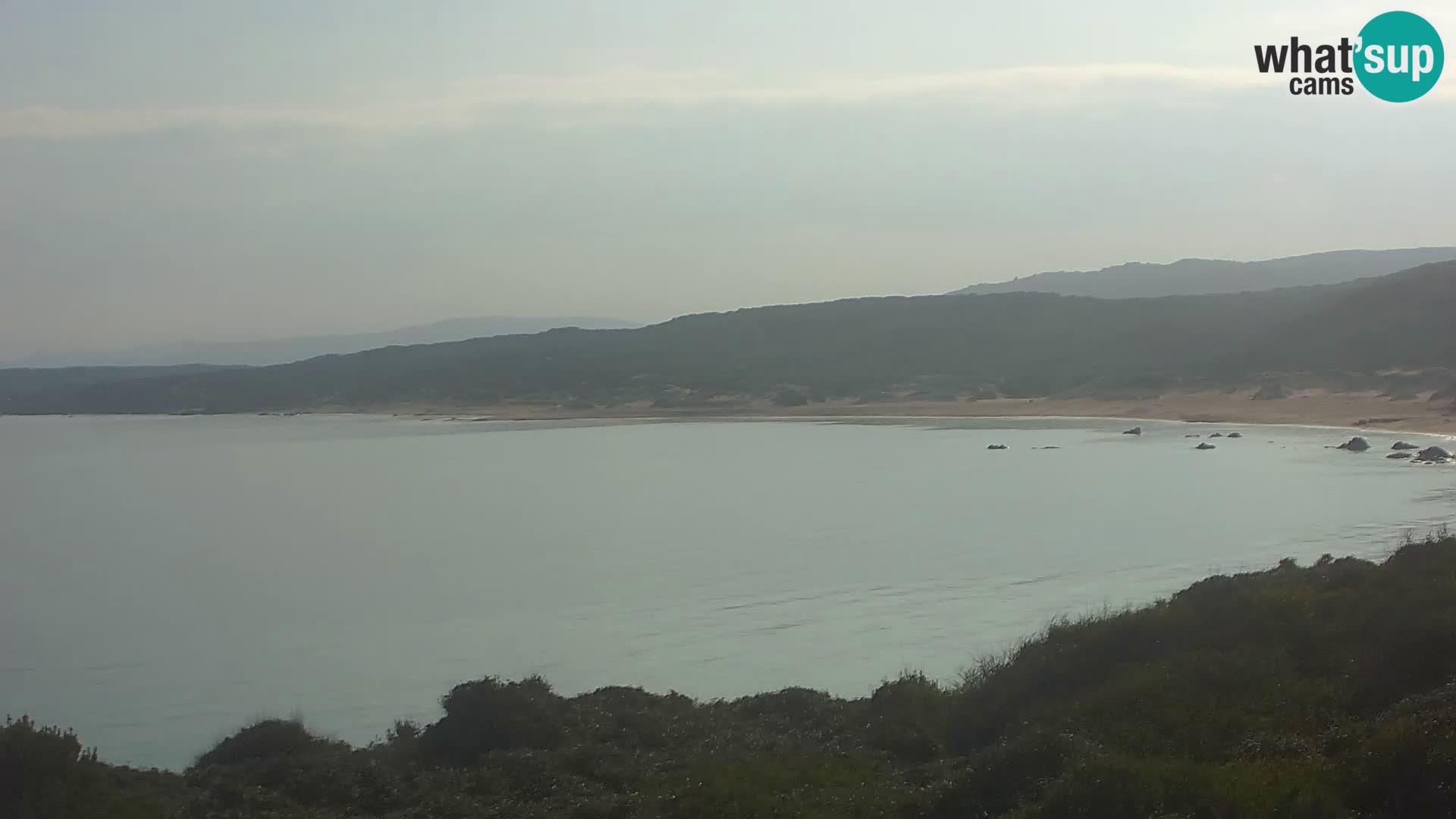 Plaža Naracu Nieddu web kamera – Aglientu – Sardinija
