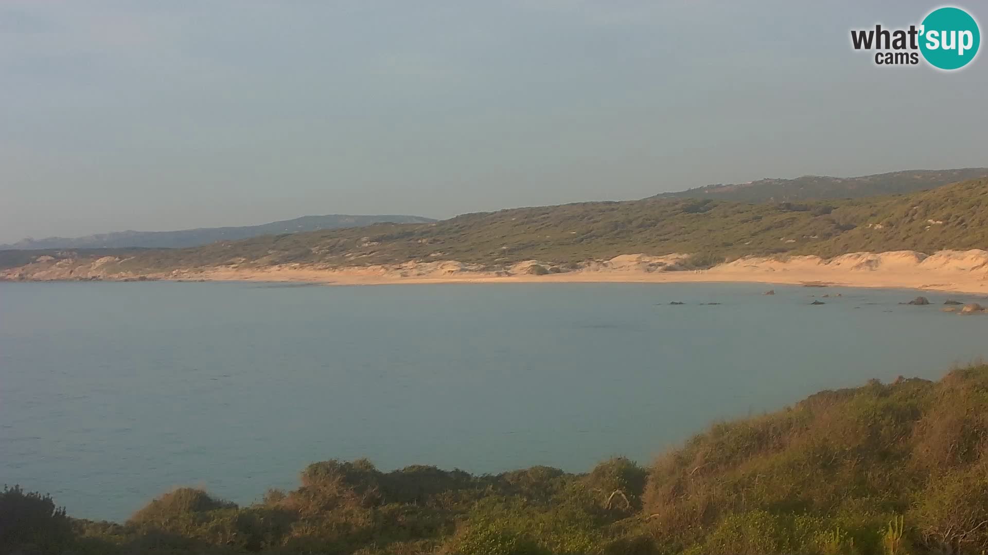 Plaža Naracu Nieddu spletna kamera – Aglientu – Sardinija