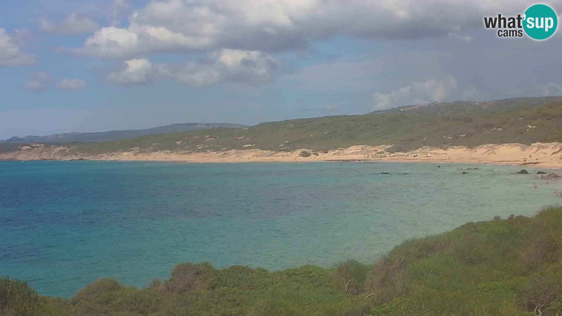 Plaža Naracu Nieddu spletna kamera – Aglientu – Sardinija