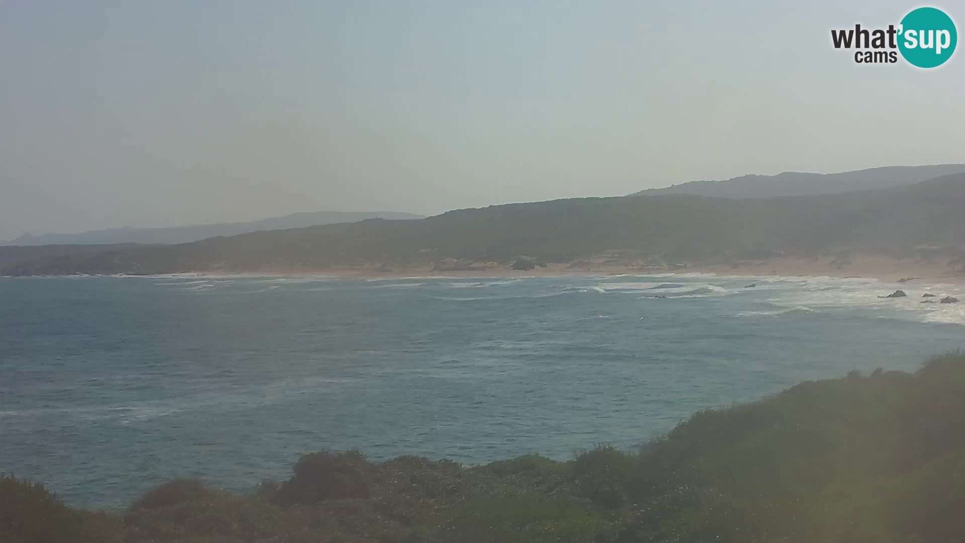 Plaža Naracu Nieddu spletna kamera – Aglientu – Sardinija