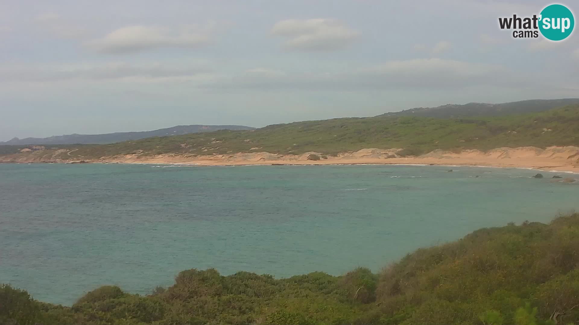 Plaža Naracu Nieddu web kamera – Aglientu – Sardinija