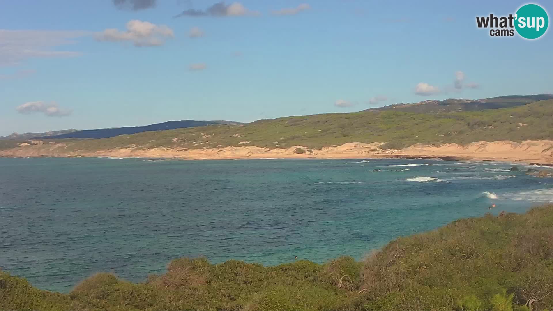 Plaža Naracu Nieddu spletna kamera – Aglientu – Sardinija