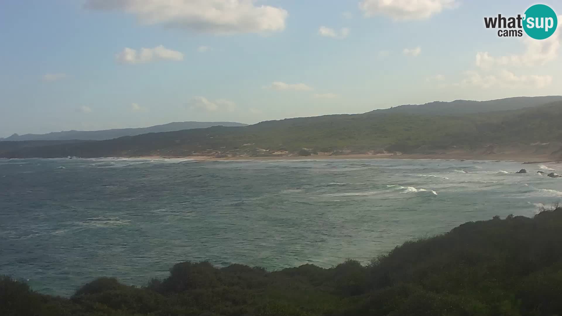 Plaža Naracu Nieddu spletna kamera – Aglientu – Sardinija