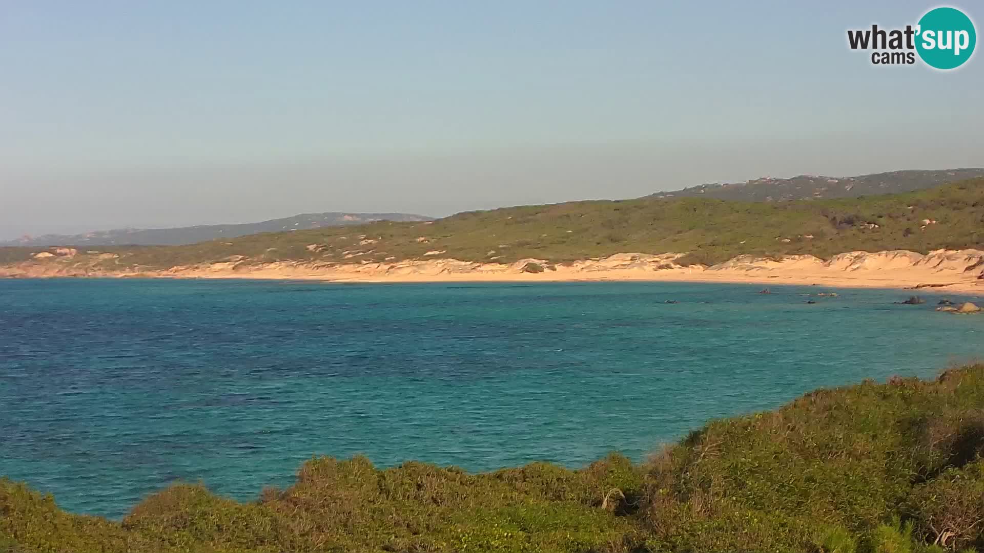 Plaža Naracu Nieddu spletna kamera – Aglientu – Sardinija