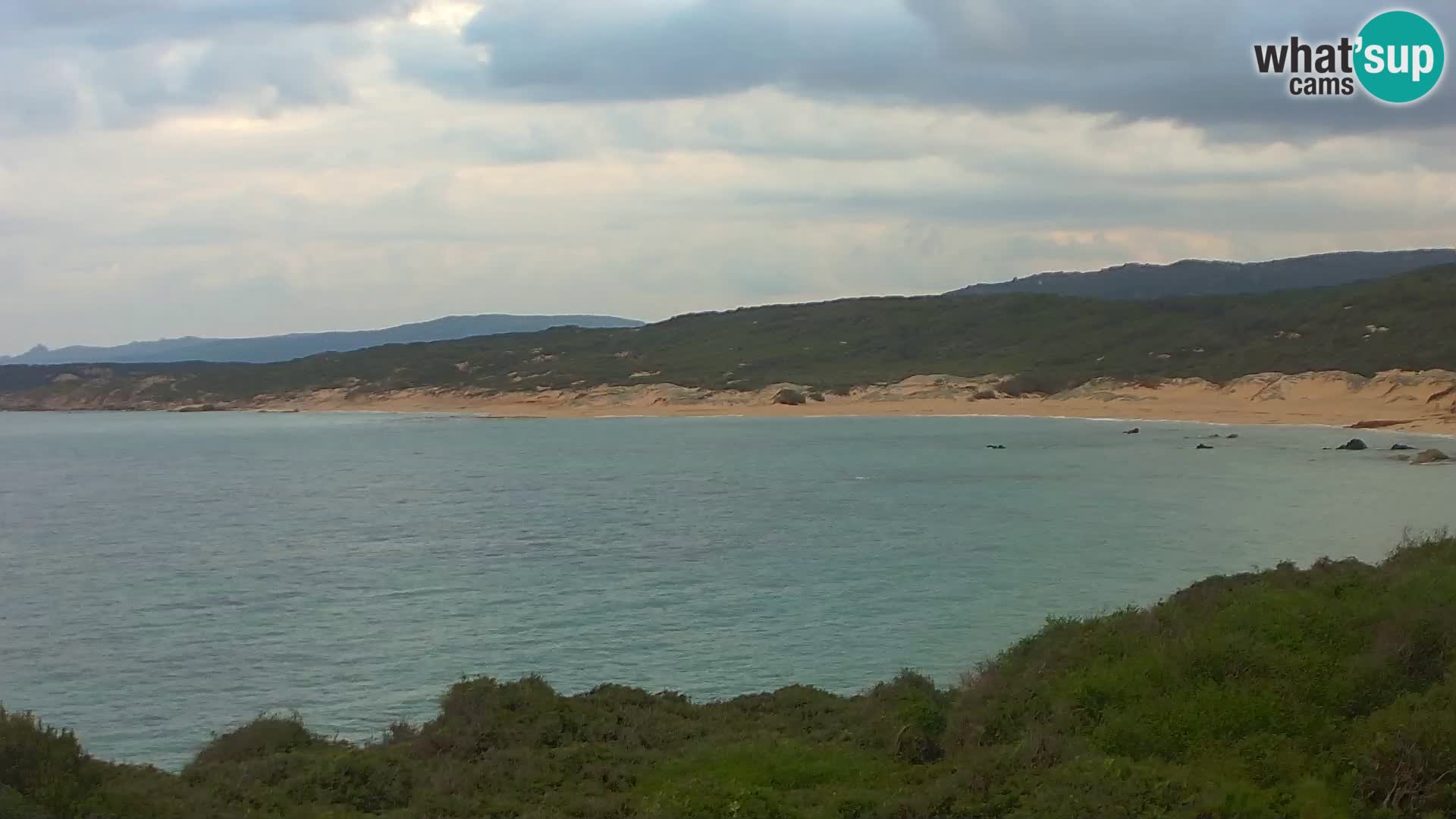 Plaža Naracu Nieddu web kamera – Aglientu – Sardinija