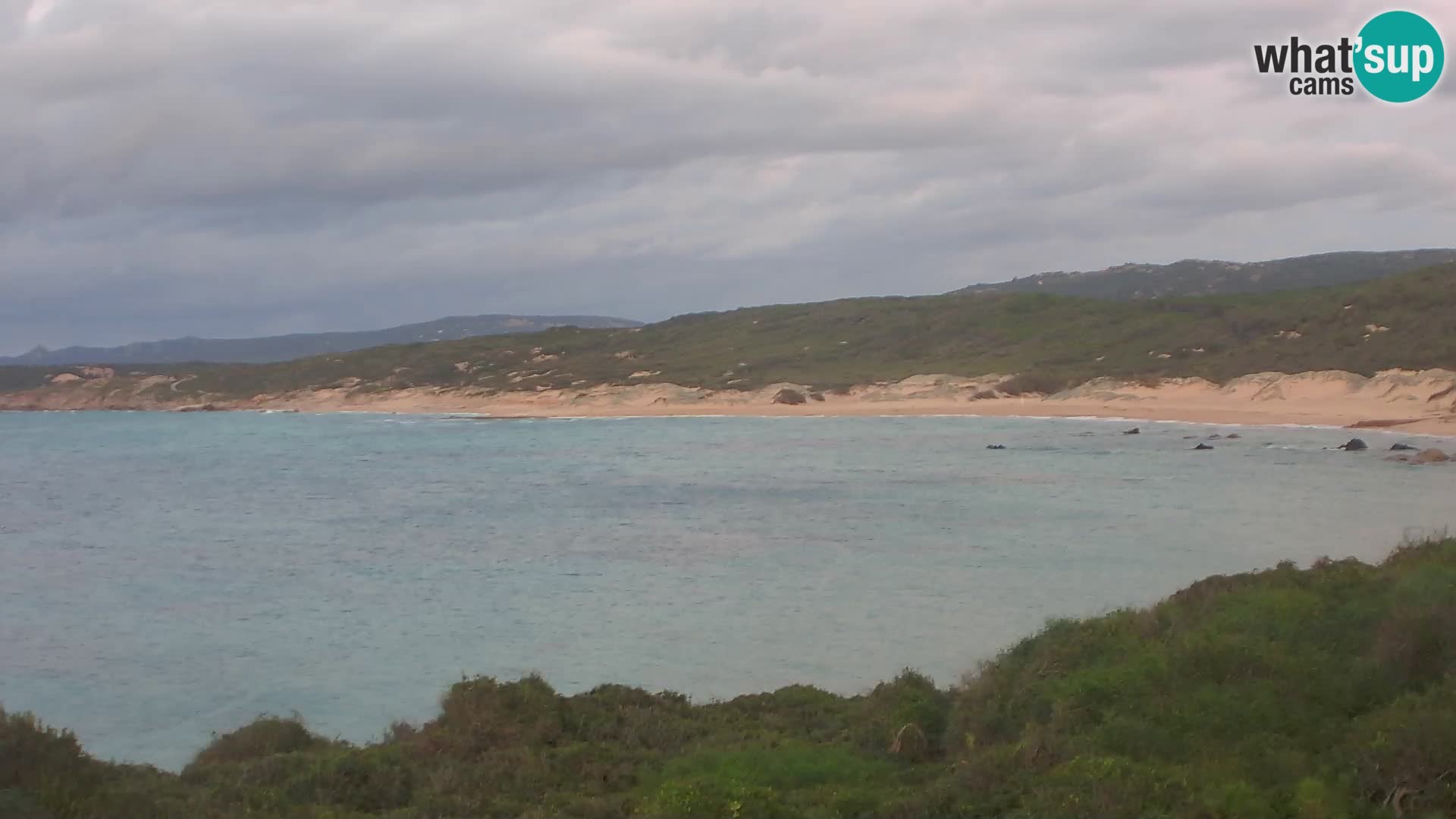 Plaža Naracu Nieddu spletna kamera – Aglientu – Sardinija