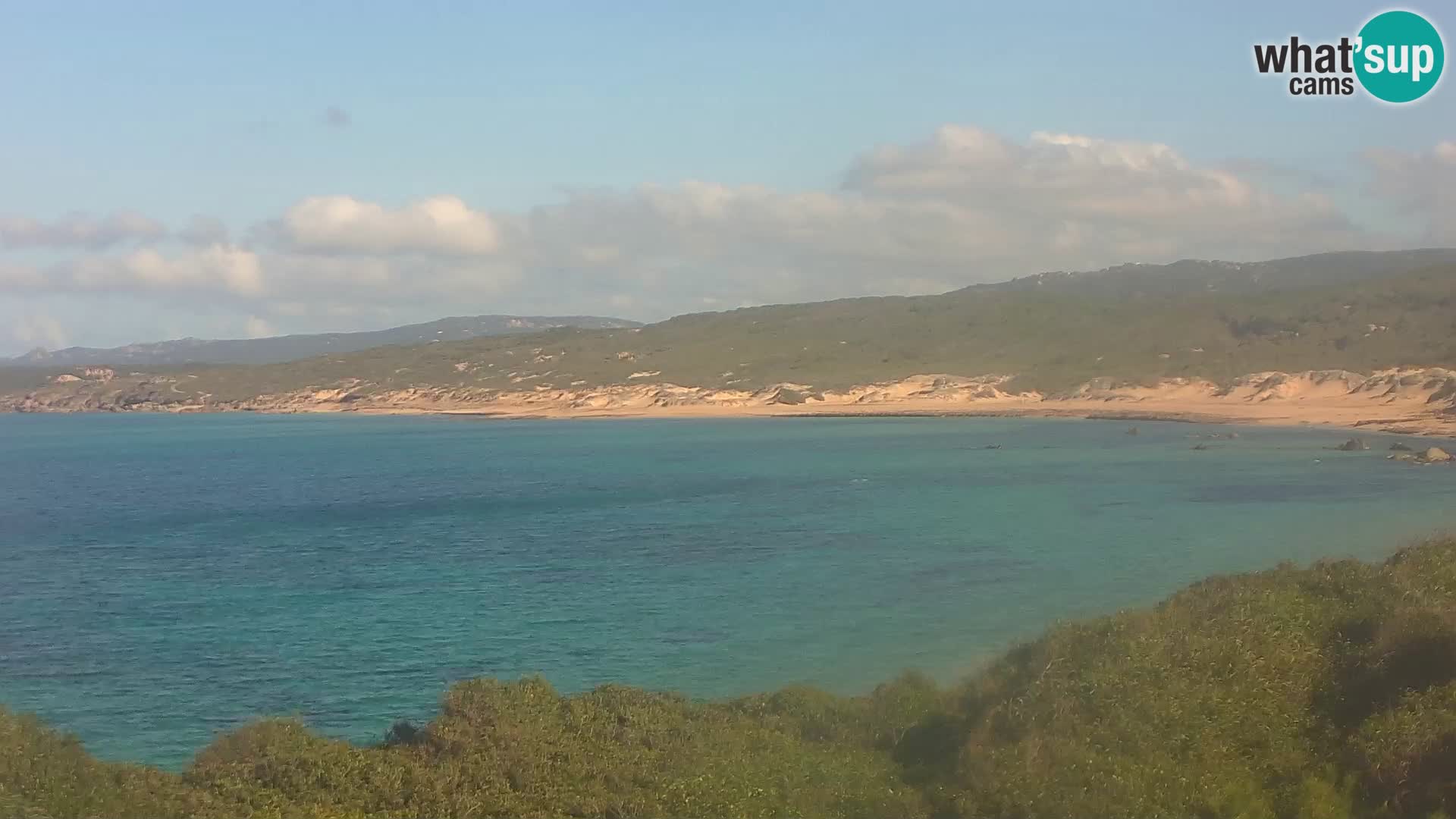 Plaža Naracu Nieddu spletna kamera – Aglientu – Sardinija