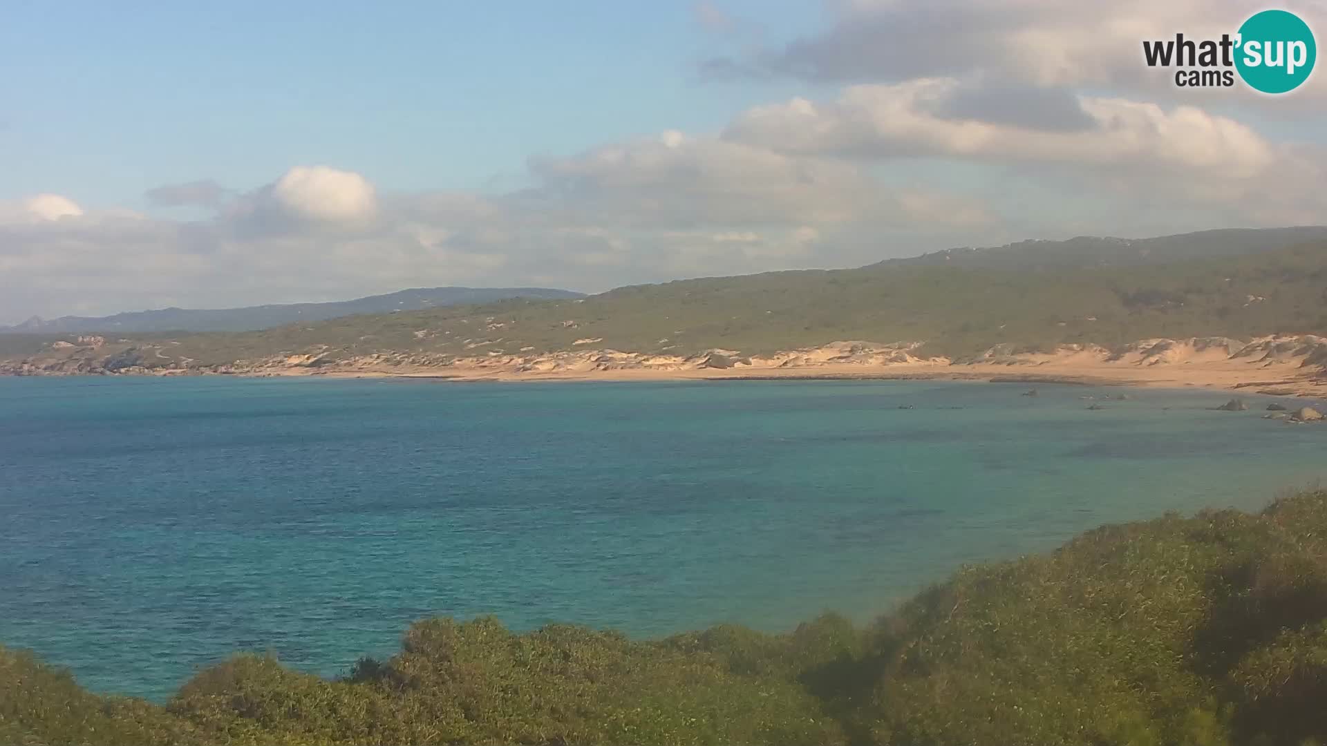 Plaža Naracu Nieddu web kamera – Aglientu – Sardinija