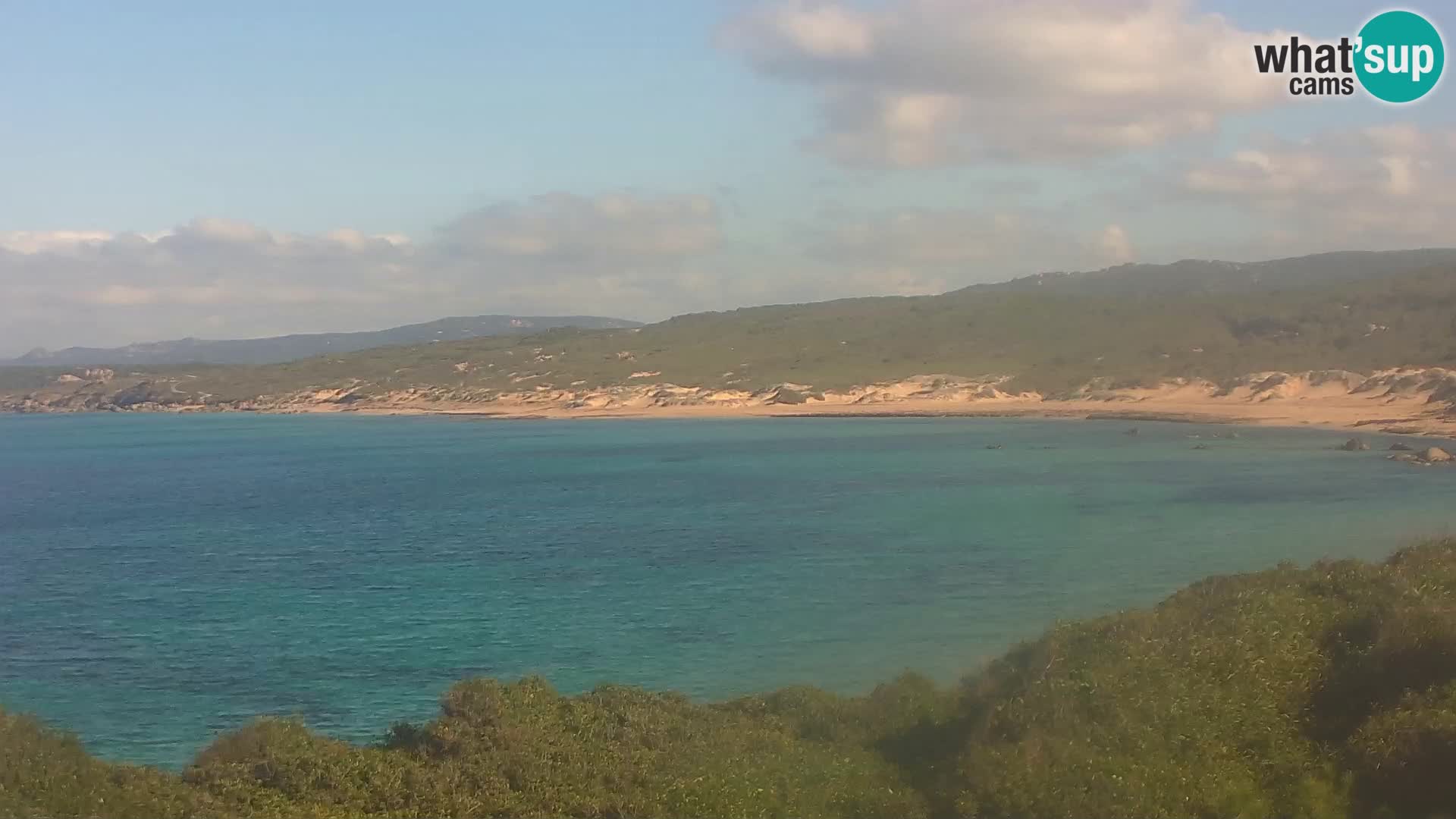 Plaža Naracu Nieddu spletna kamera – Aglientu – Sardinija