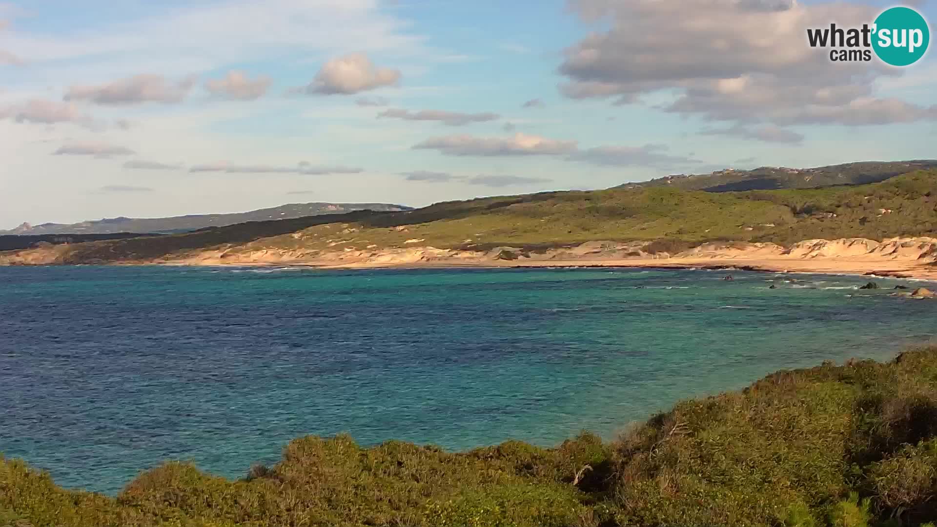 Plaža Naracu Nieddu web kamera – Aglientu – Sardinija