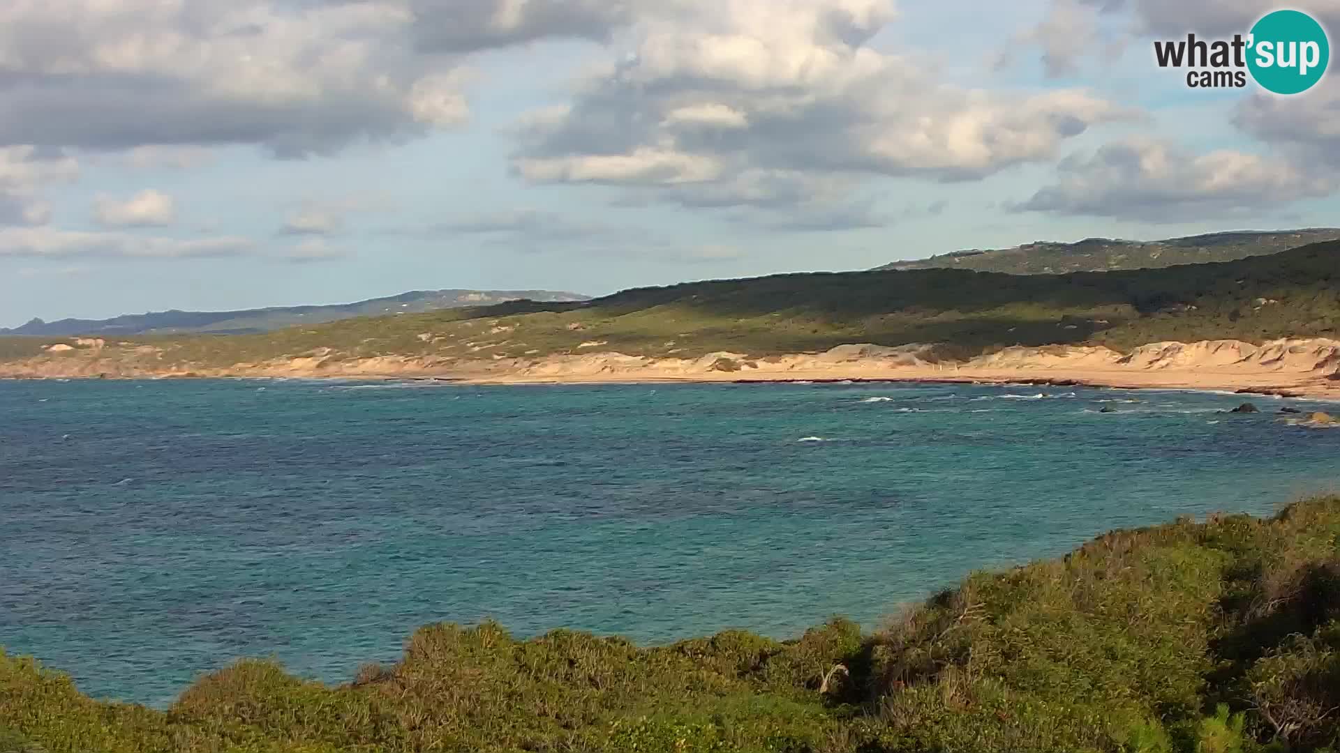 Plaža Naracu Nieddu web kamera – Aglientu – Sardinija