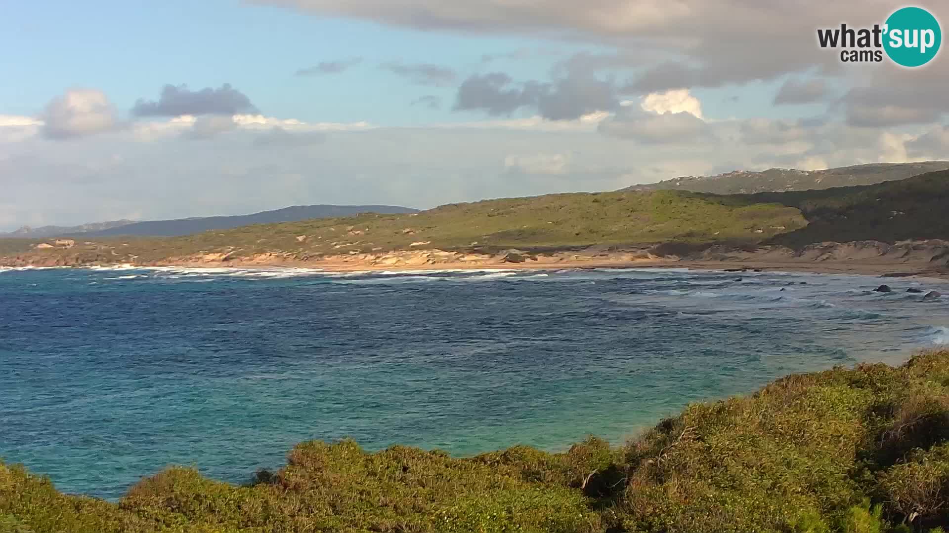 Plaža Naracu Nieddu web kamera – Aglientu – Sardinija