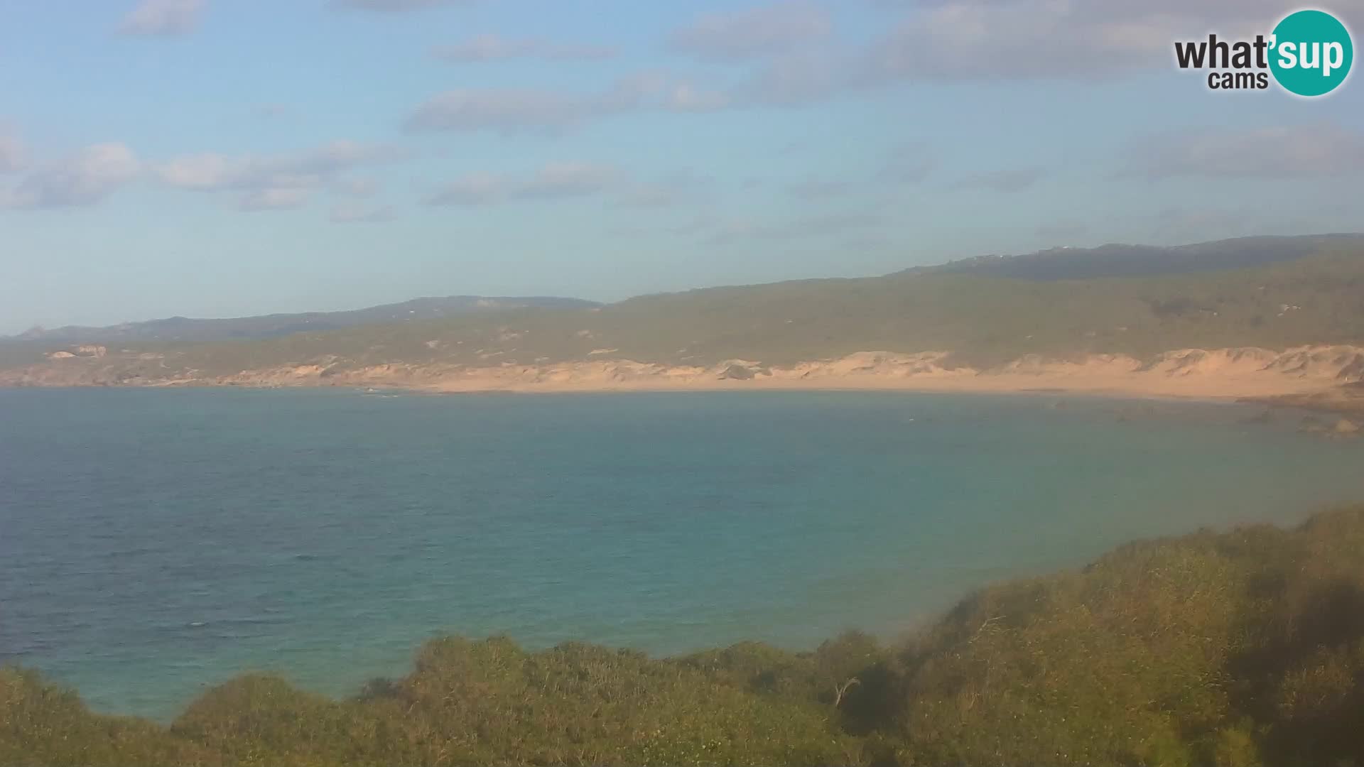 Plaža Naracu Nieddu spletna kamera – Aglientu – Sardinija