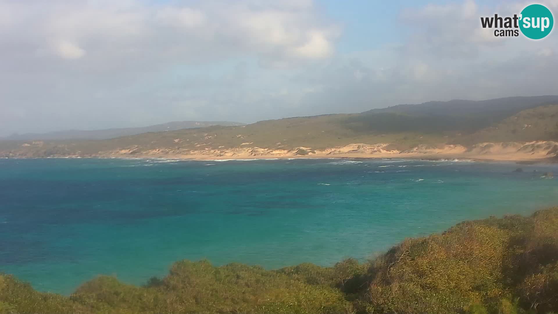 Plaža Naracu Nieddu web kamera – Aglientu – Sardinija