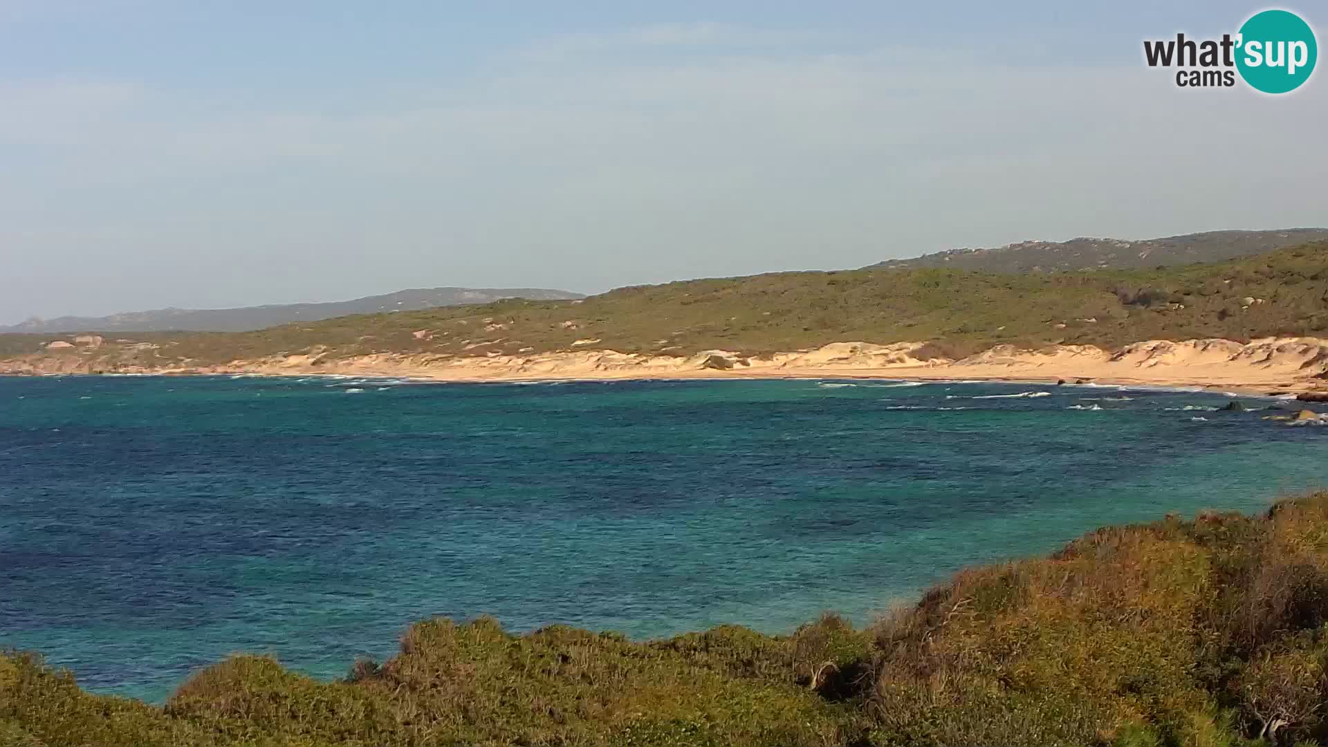 Plaža Naracu Nieddu spletna kamera – Aglientu – Sardinija