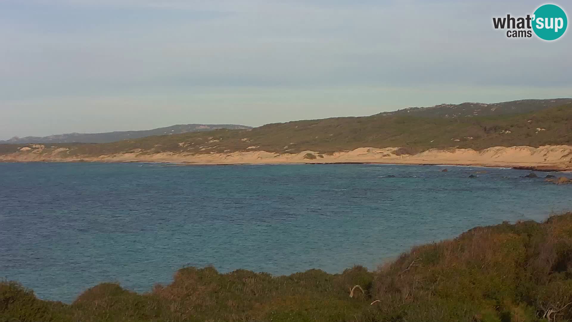 Plaža Naracu Nieddu spletna kamera – Aglientu – Sardinija