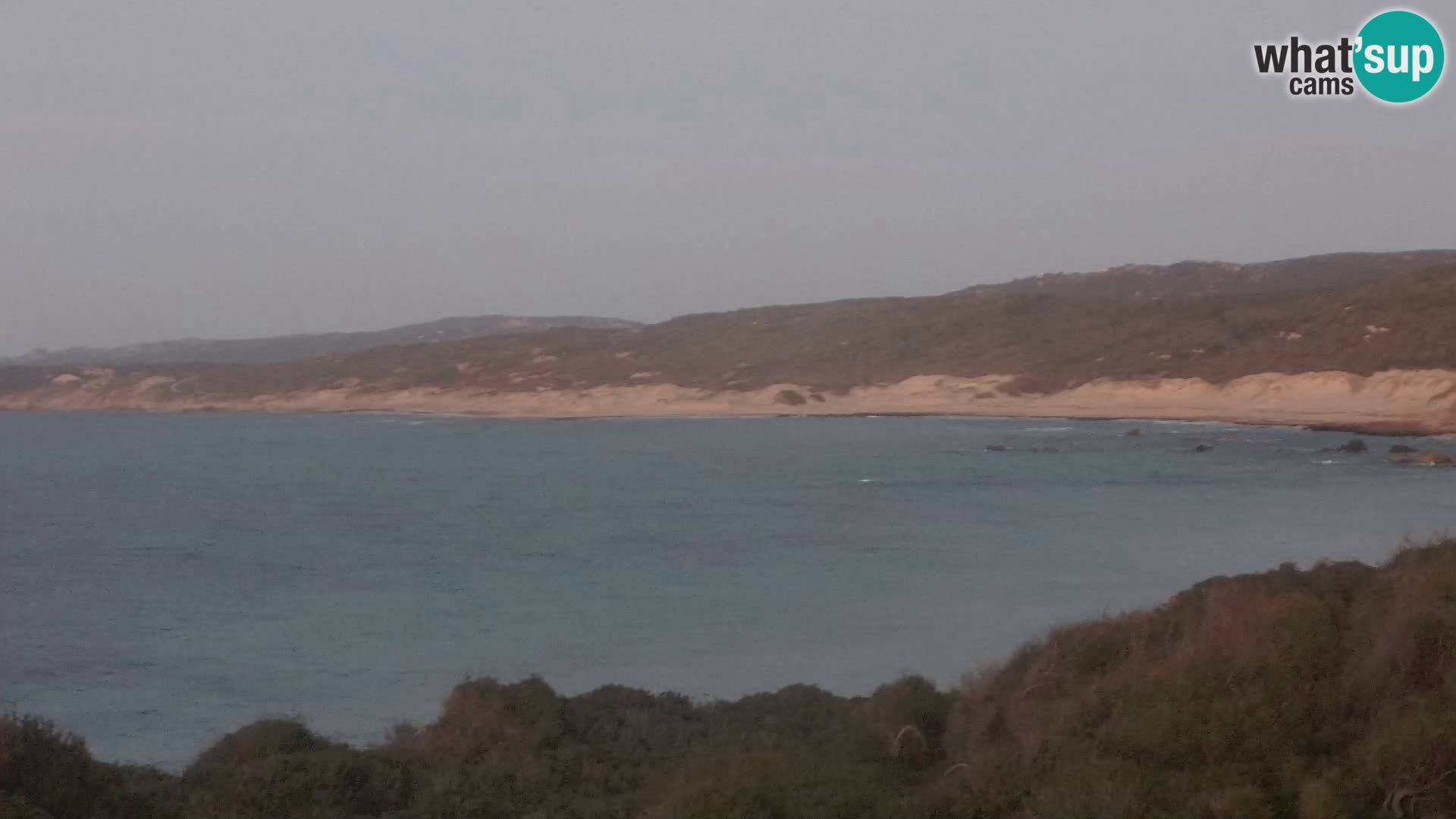 Plaža Naracu Nieddu spletna kamera – Aglientu – Sardinija