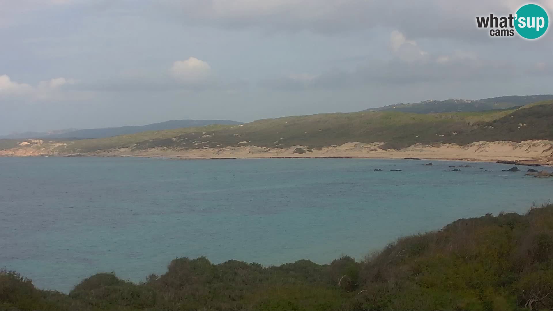 Plaža Naracu Nieddu spletna kamera – Aglientu – Sardinija