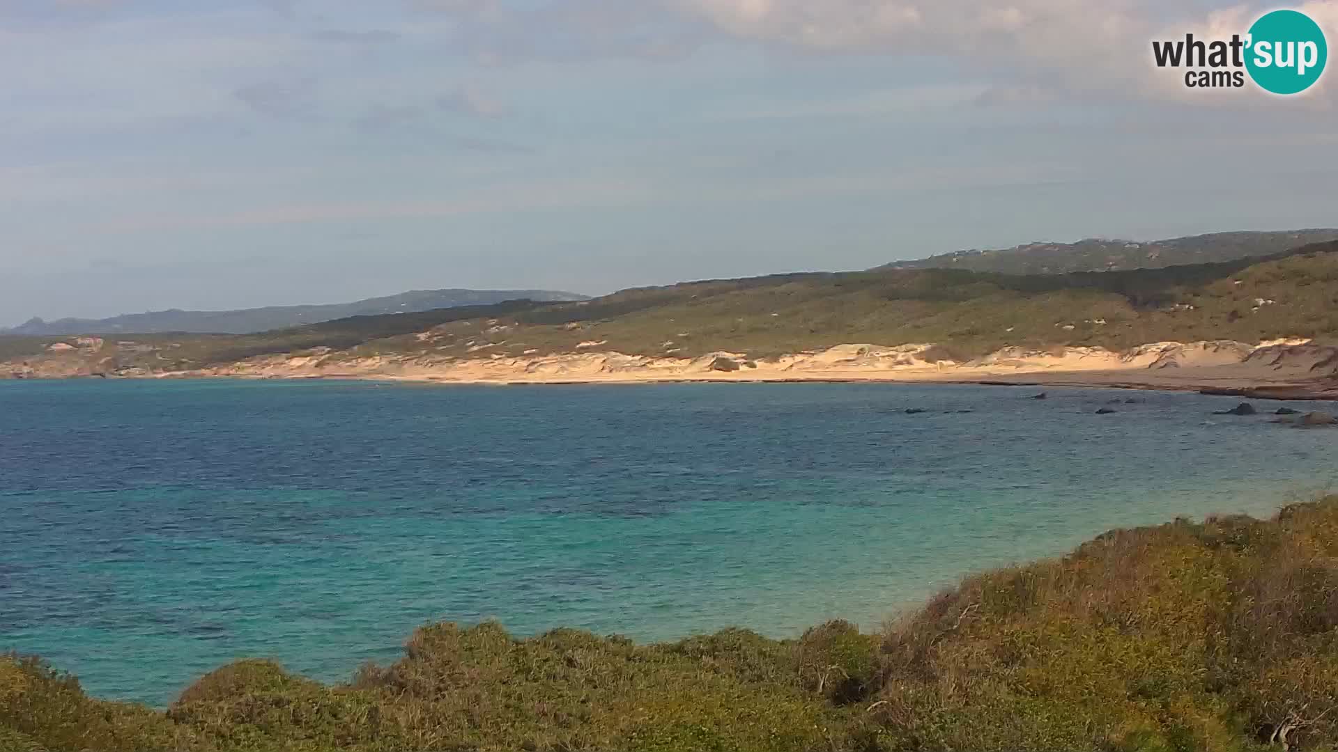 Plaža Naracu Nieddu spletna kamera – Aglientu – Sardinija