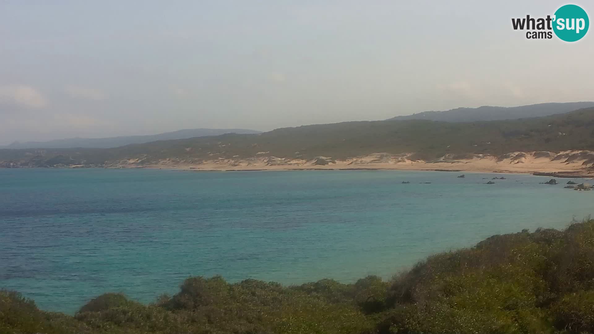 Plaža Naracu Nieddu spletna kamera – Aglientu – Sardinija