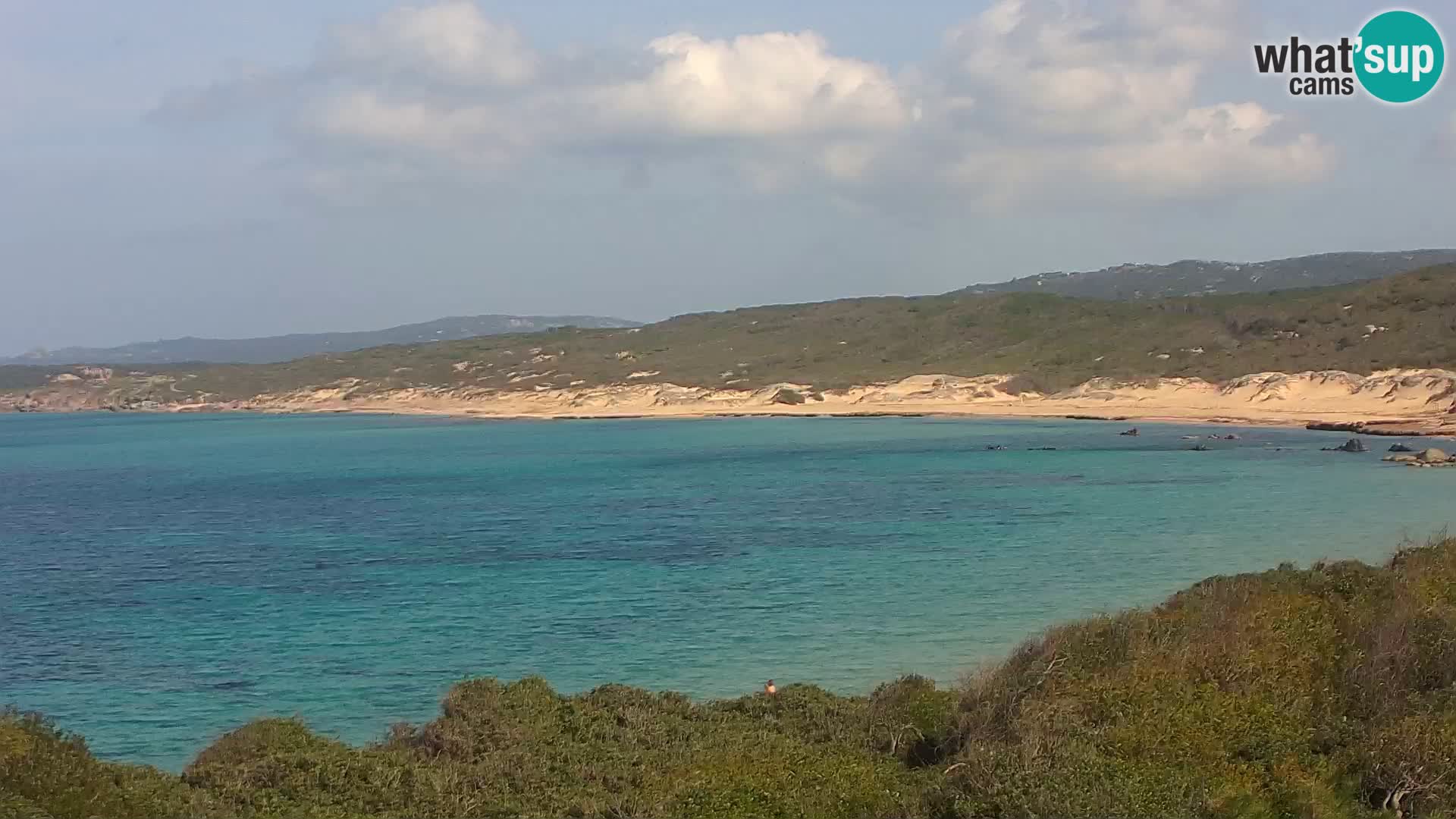 Plaža Naracu Nieddu web kamera – Aglientu – Sardinija