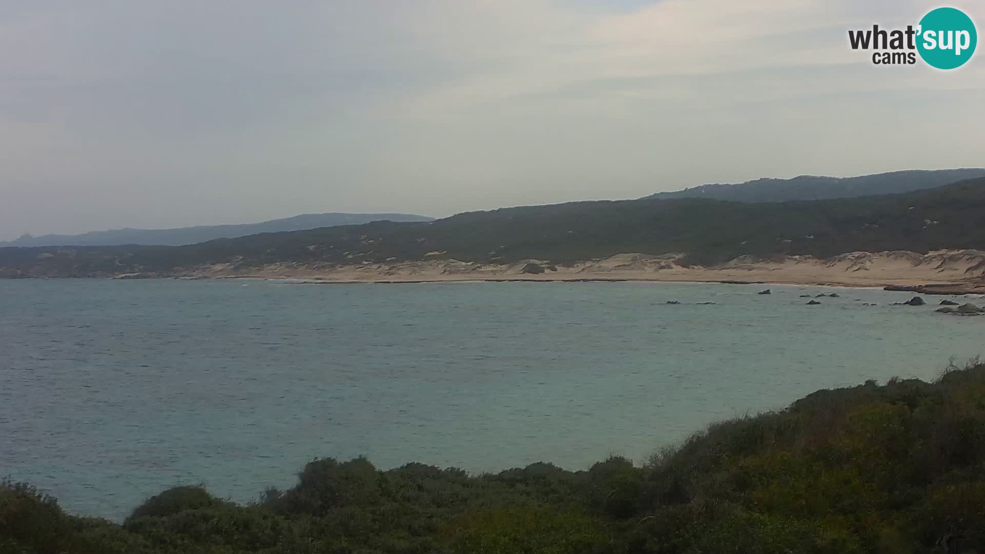 Plaža Naracu Nieddu spletna kamera – Aglientu – Sardinija