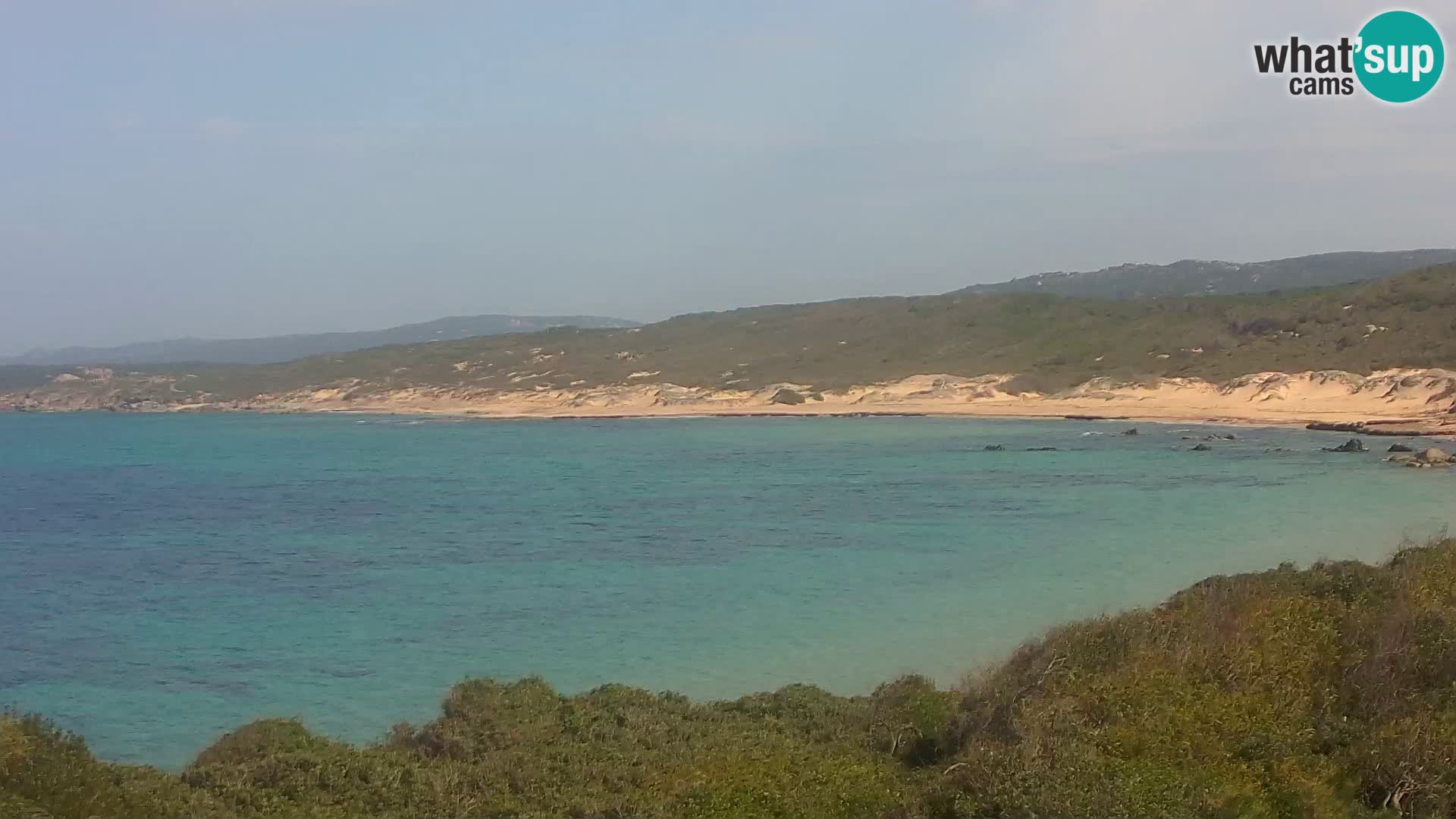 Plaža Naracu Nieddu spletna kamera – Aglientu – Sardinija