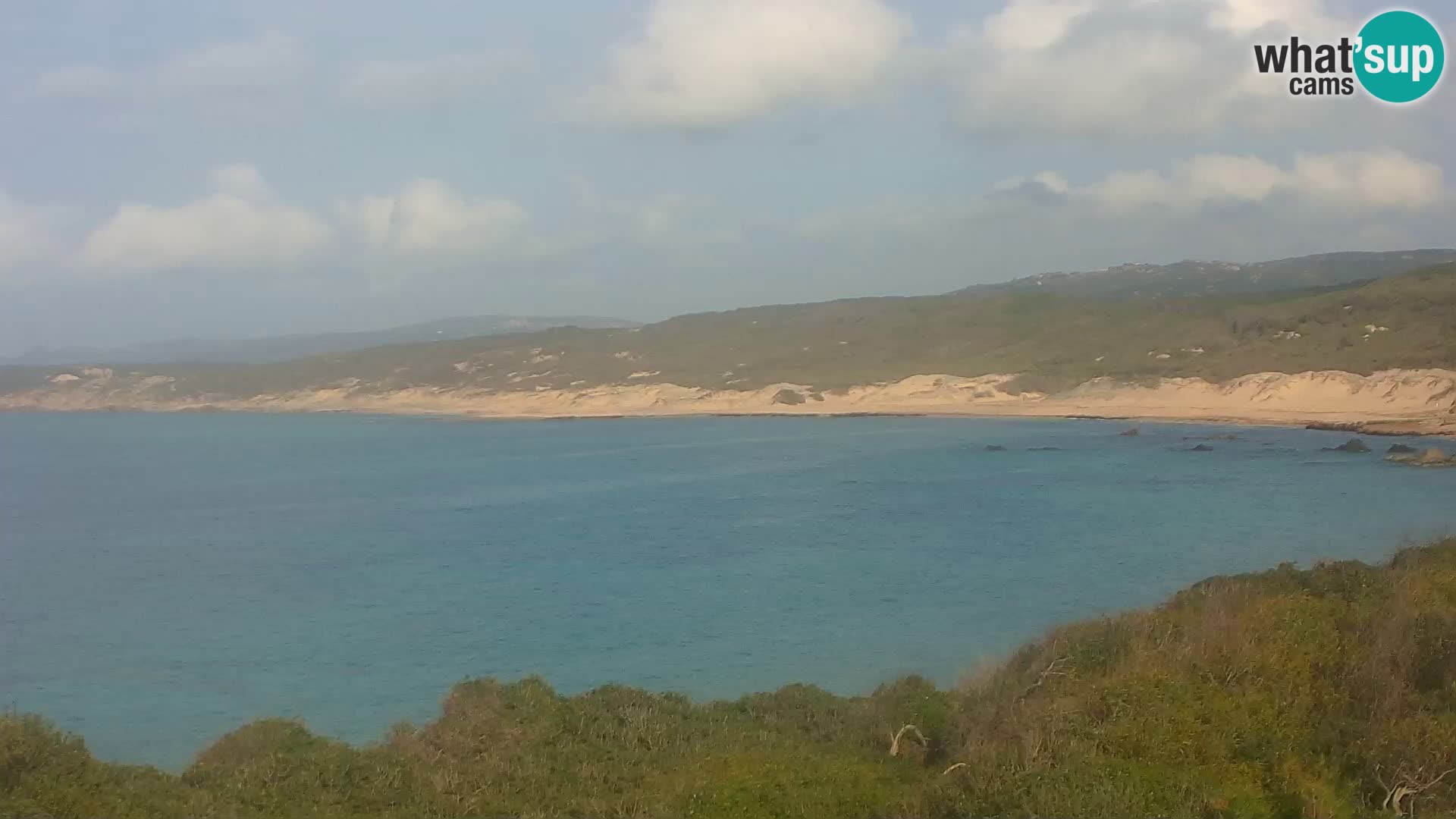 Plaža Naracu Nieddu web kamera – Aglientu – Sardinija