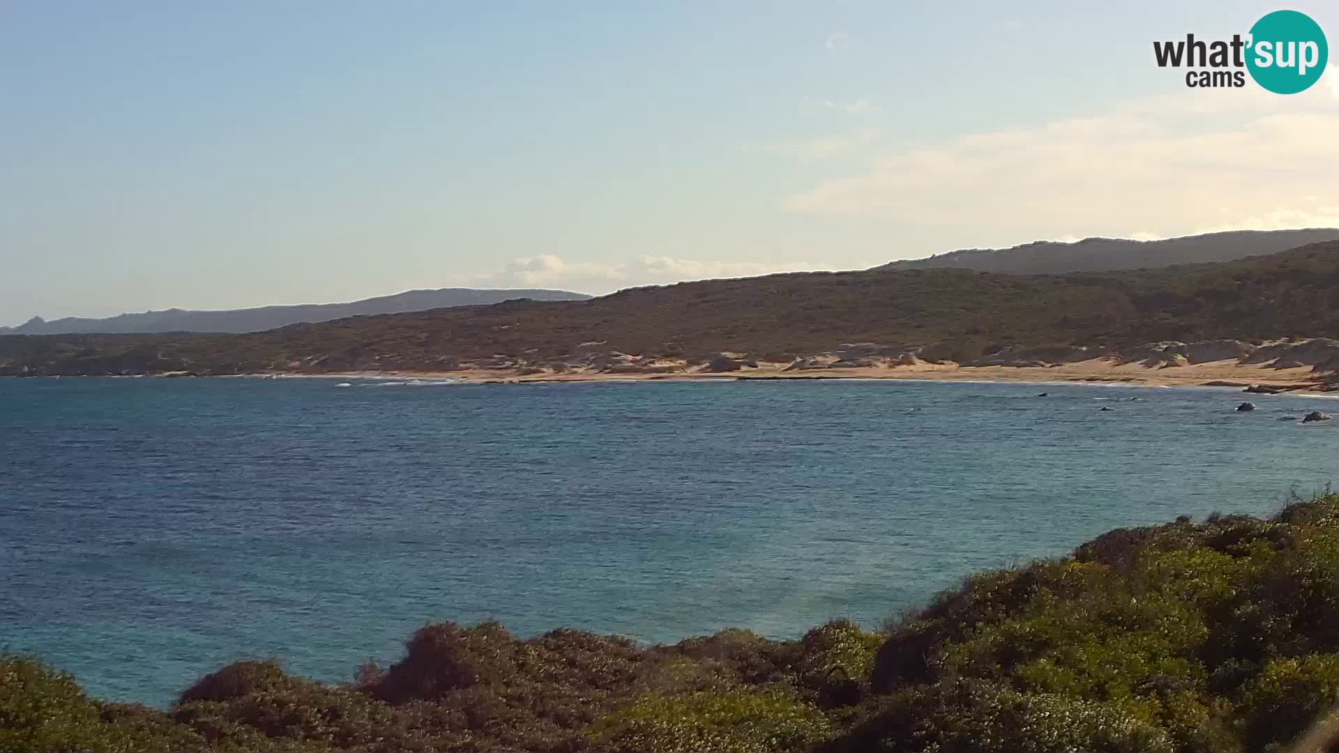 Plaža Naracu Nieddu spletna kamera – Aglientu – Sardinija