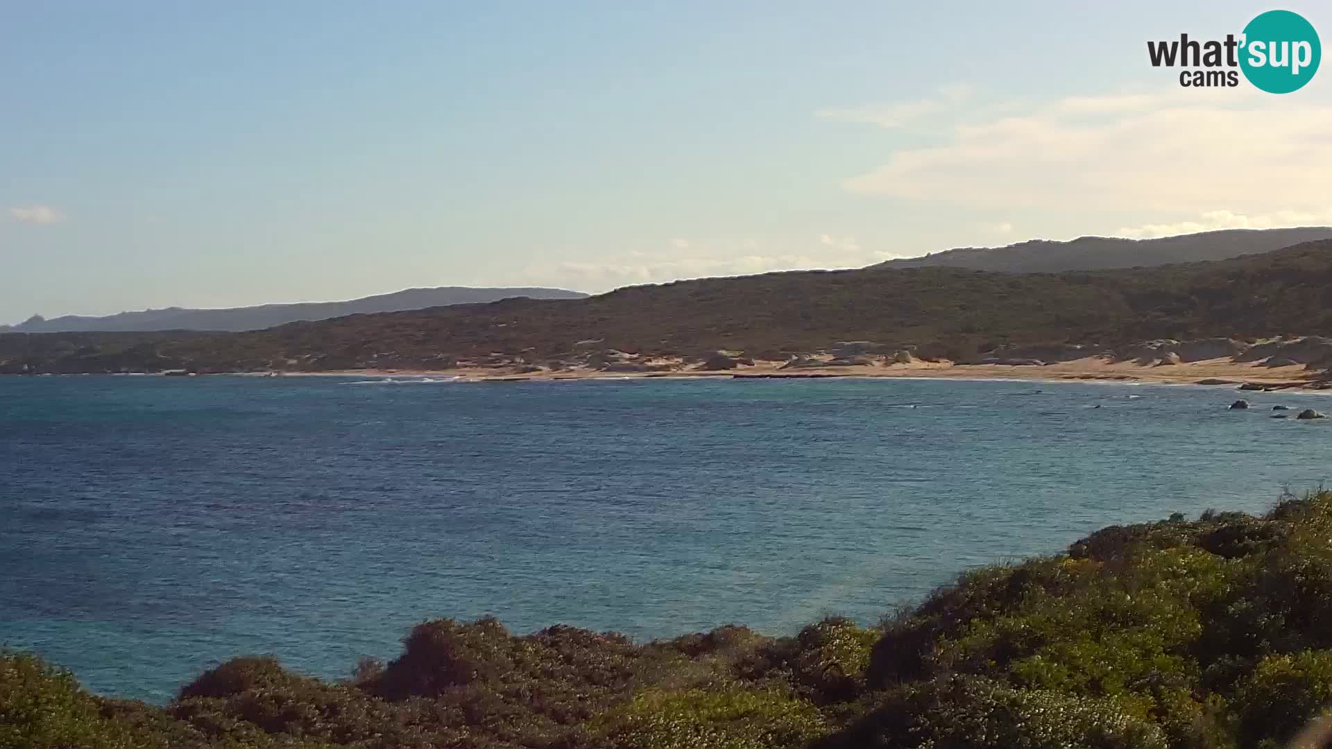 Plaža Naracu Nieddu spletna kamera – Aglientu – Sardinija