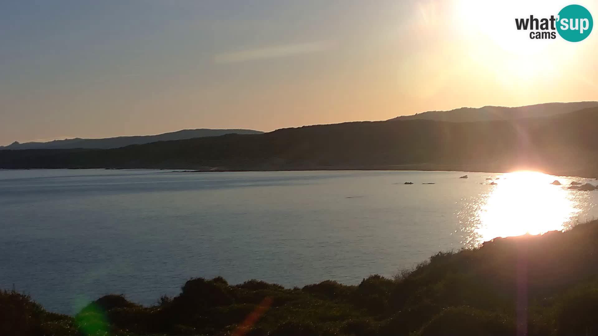 Plaža Naracu Nieddu spletna kamera – Aglientu – Sardinija