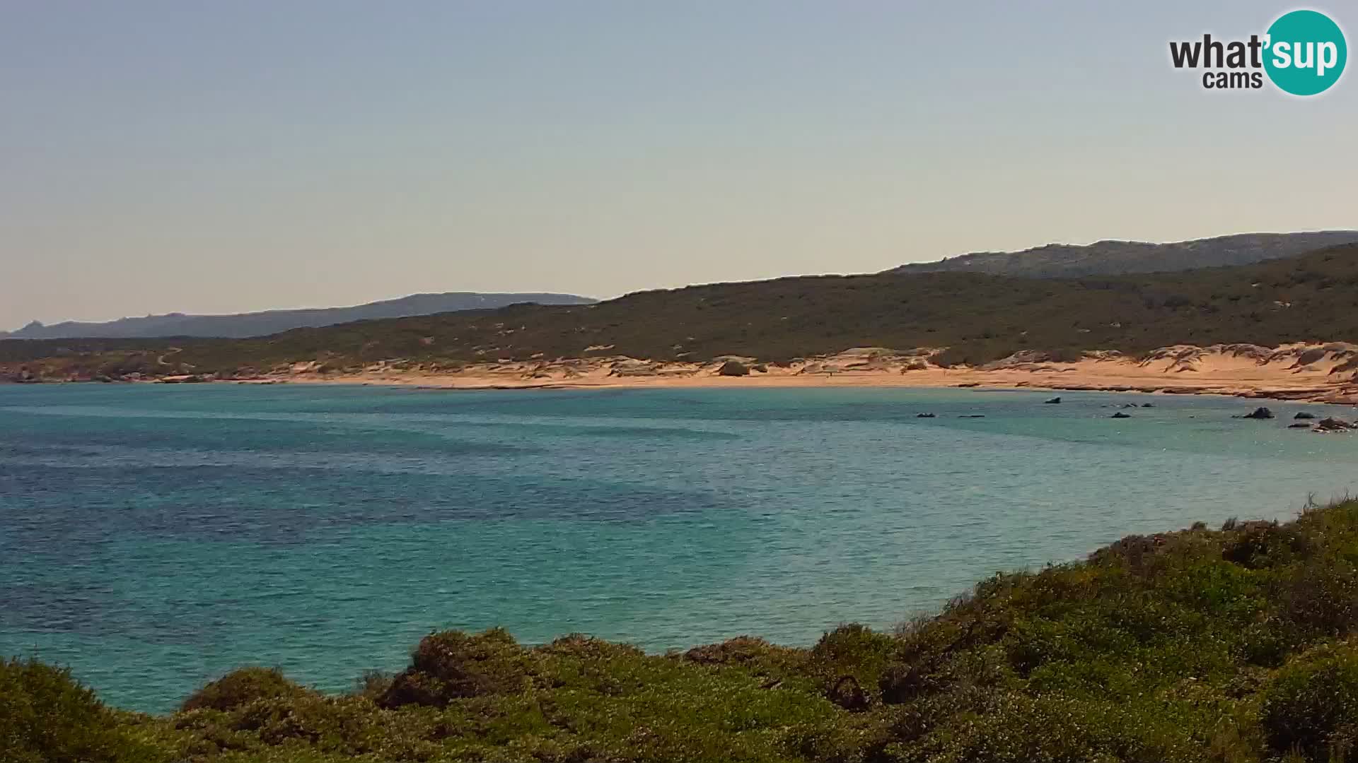 Plaža Naracu Nieddu web kamera – Aglientu – Sardinija