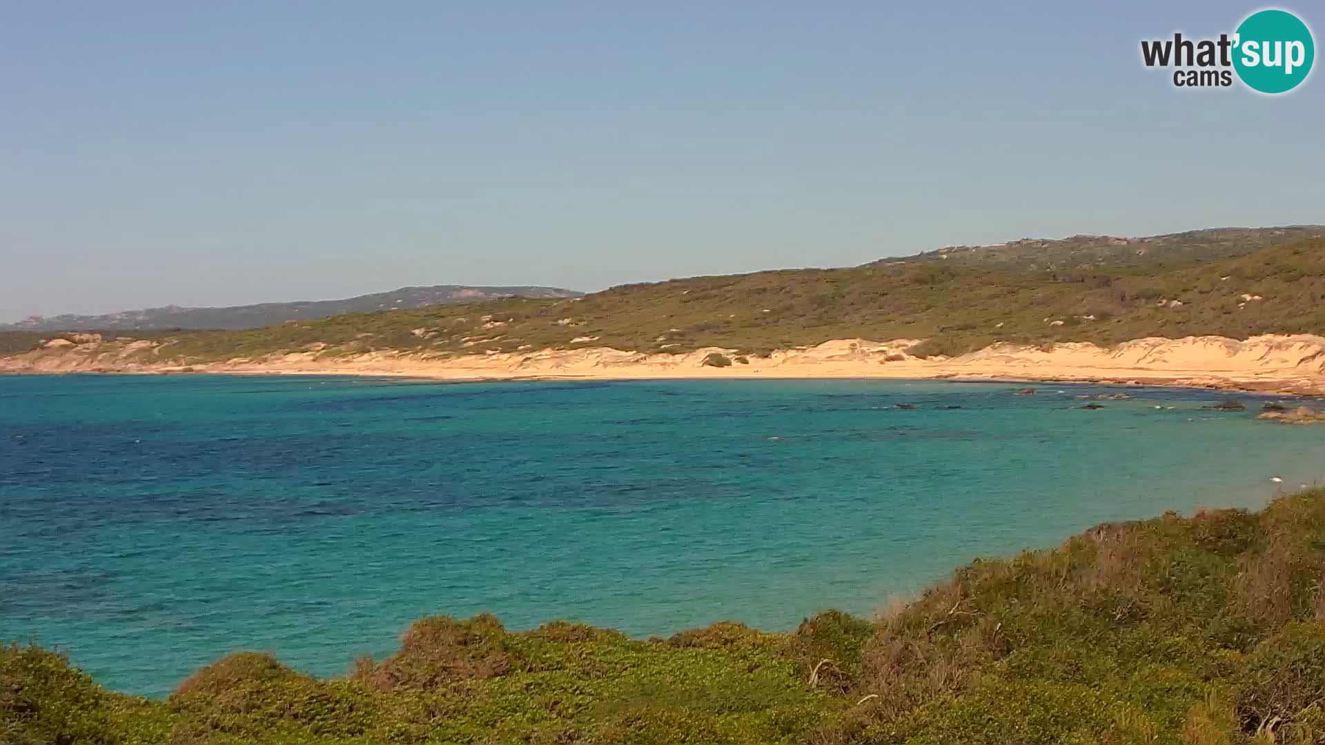 Plaža Naracu Nieddu web kamera – Aglientu – Sardinija
