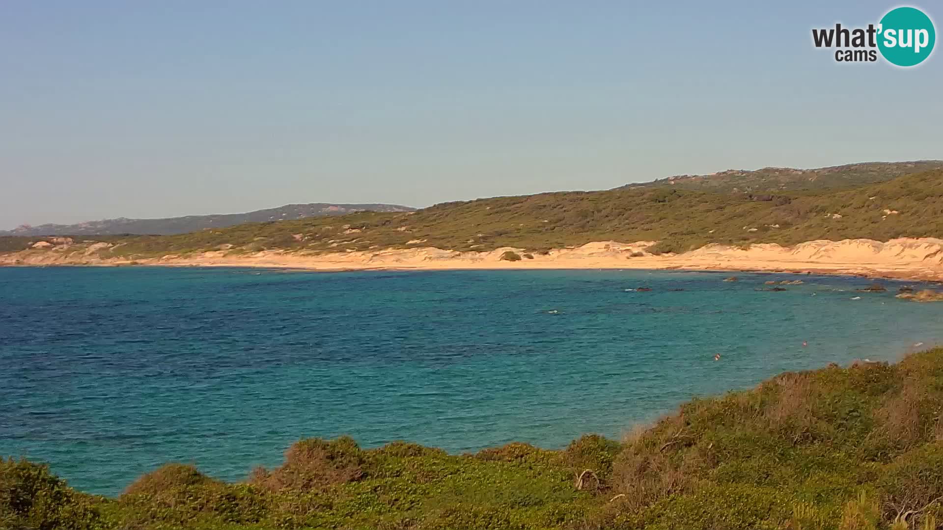 Plaža Naracu Nieddu web kamera – Aglientu – Sardinija