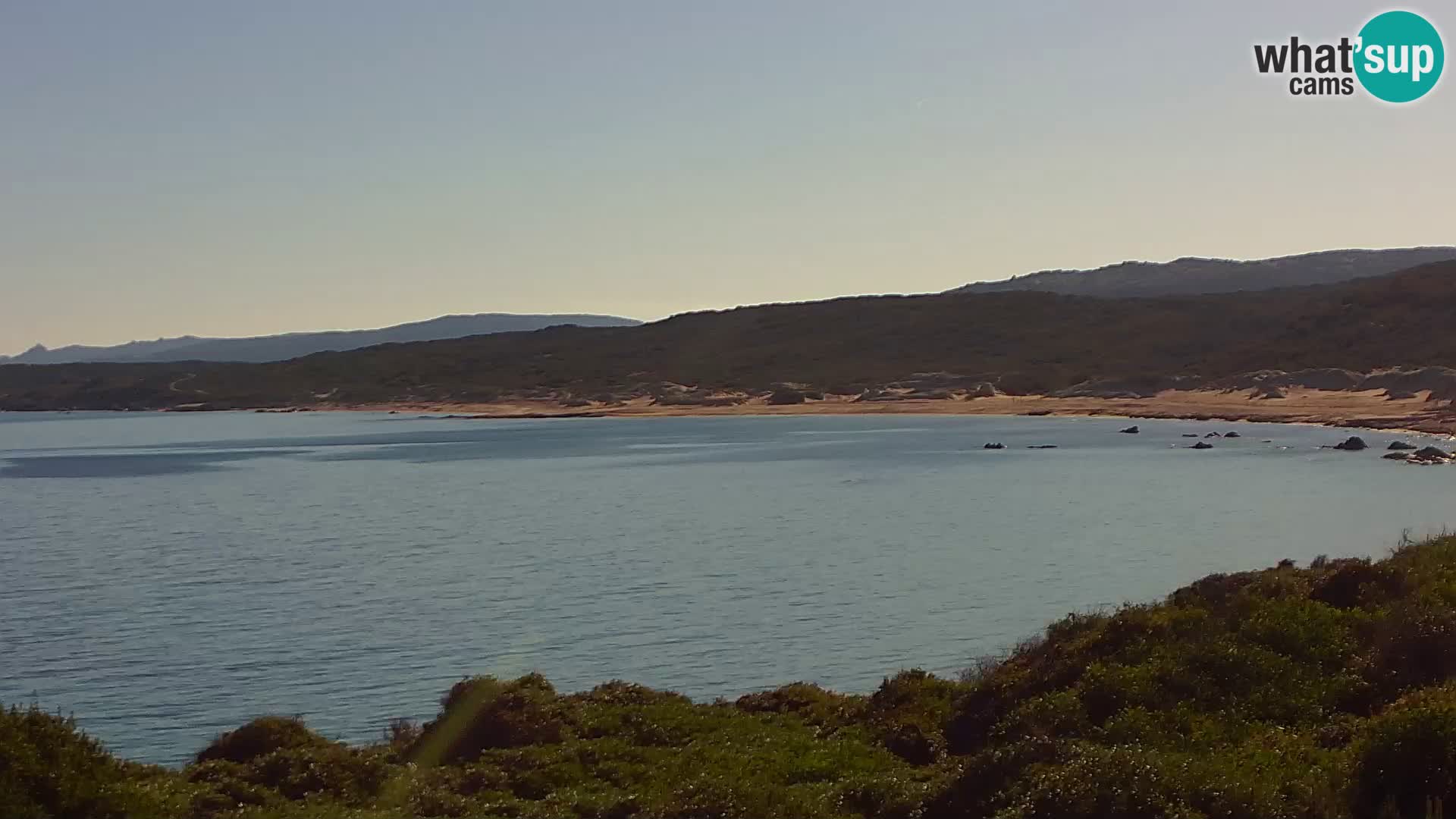 Plaža Naracu Nieddu web kamera – Aglientu – Sardinija
