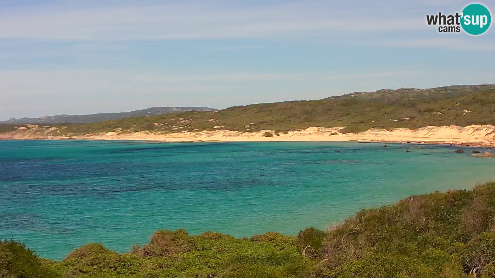 Plaža Naracu Nieddu web kamera – Aglientu – Sardinija