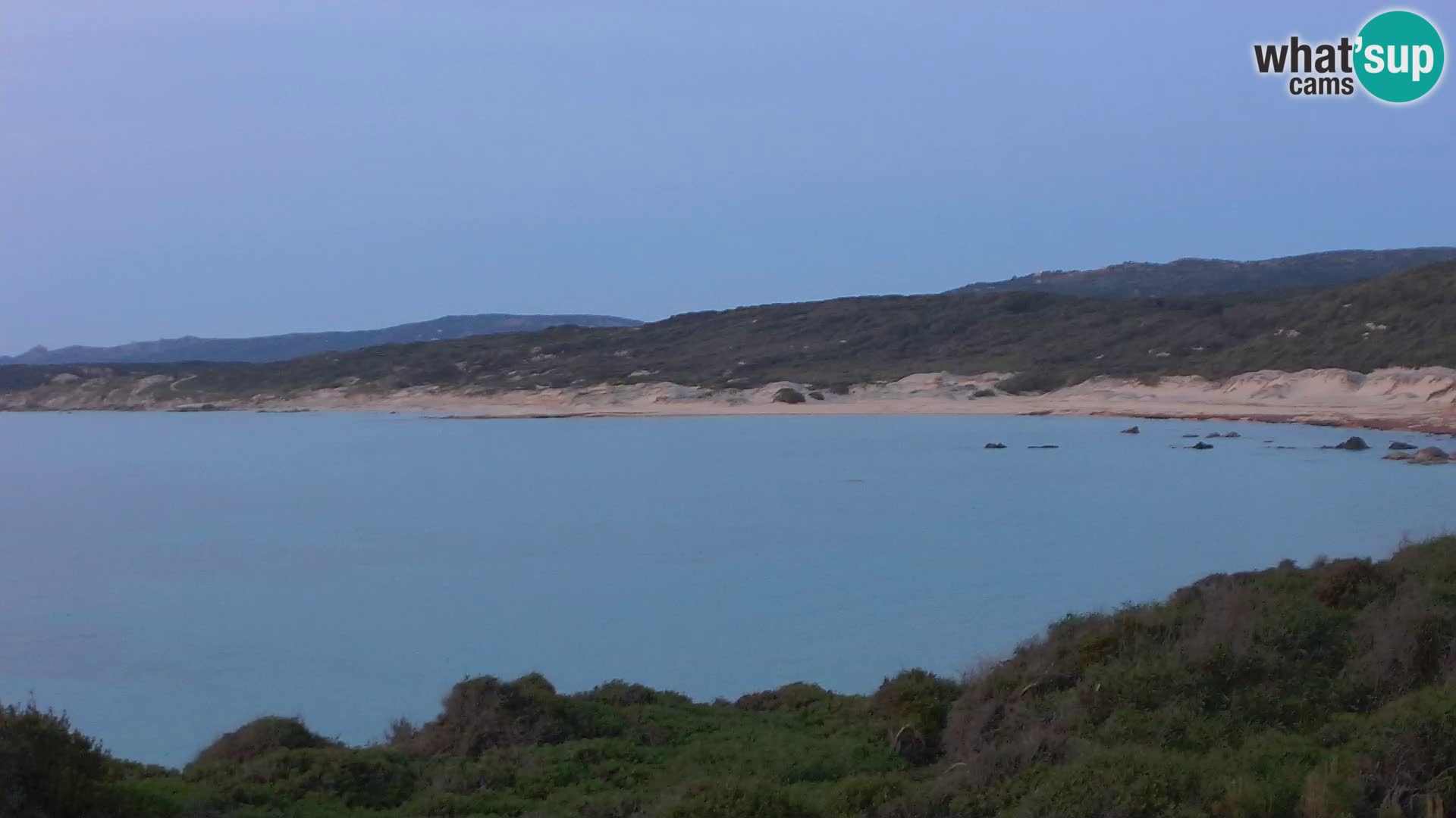 Plaža Naracu Nieddu web kamera – Aglientu – Sardinija
