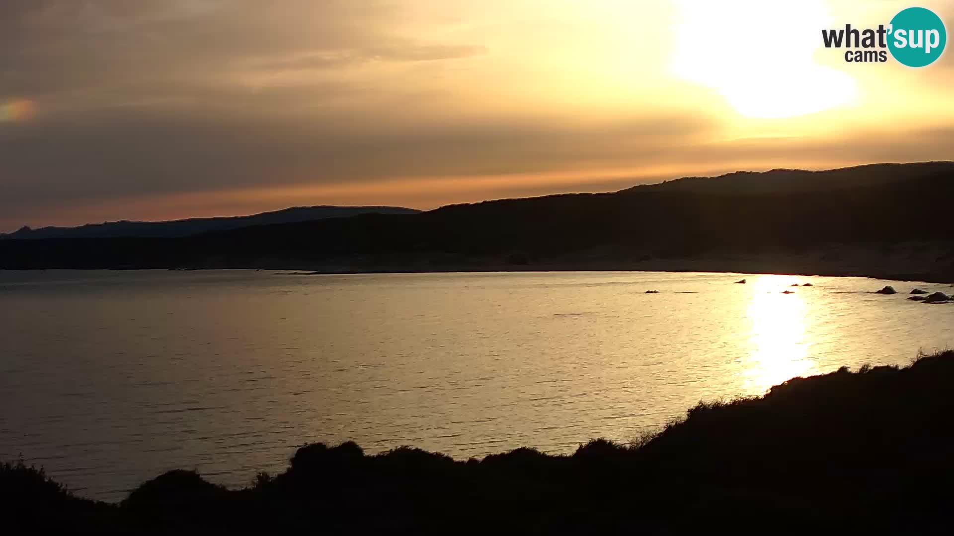 Plaža Naracu Nieddu web kamera – Aglientu – Sardinija
