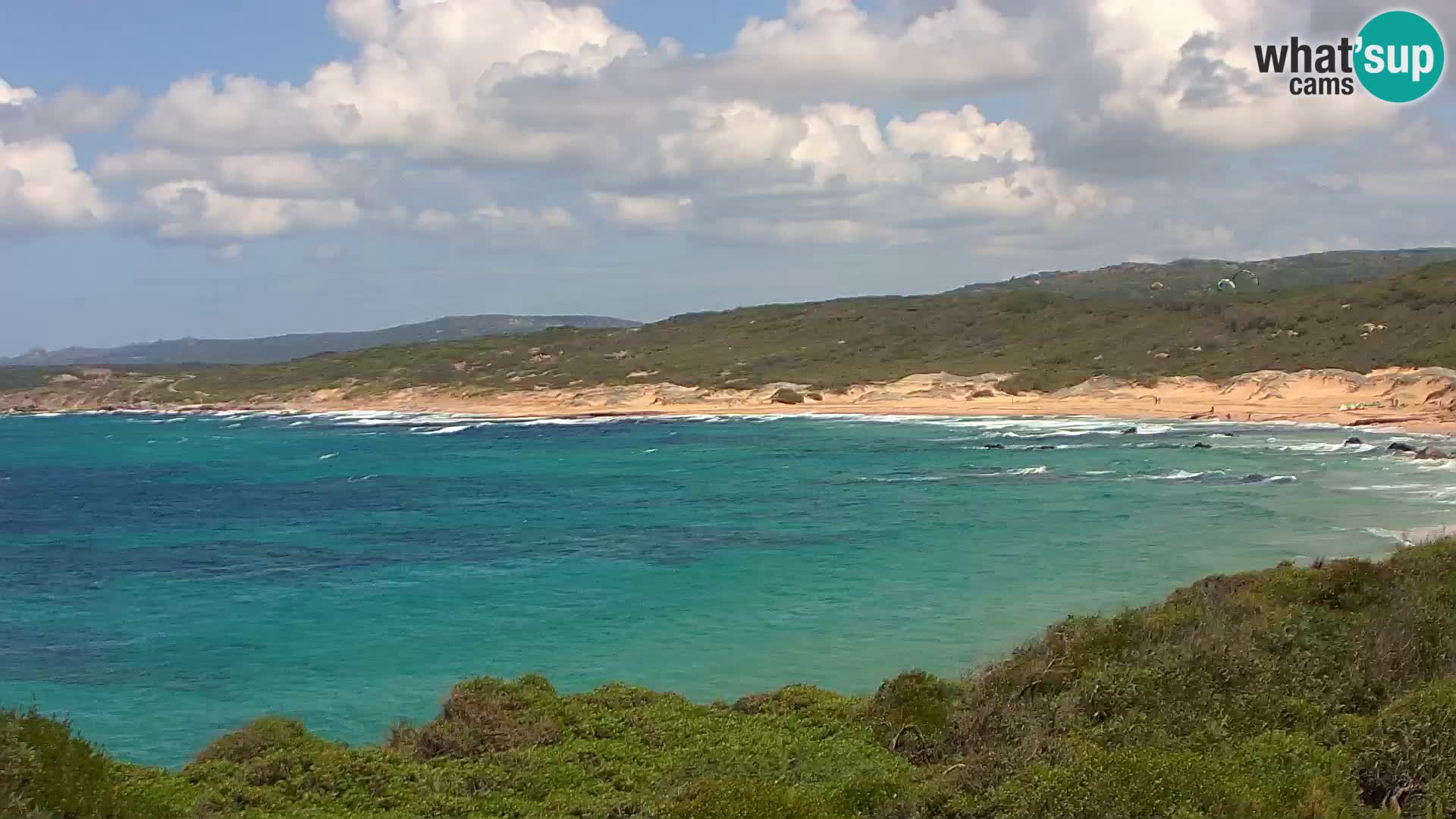 Plaža Naracu Nieddu web kamera – Aglientu – Sardinija