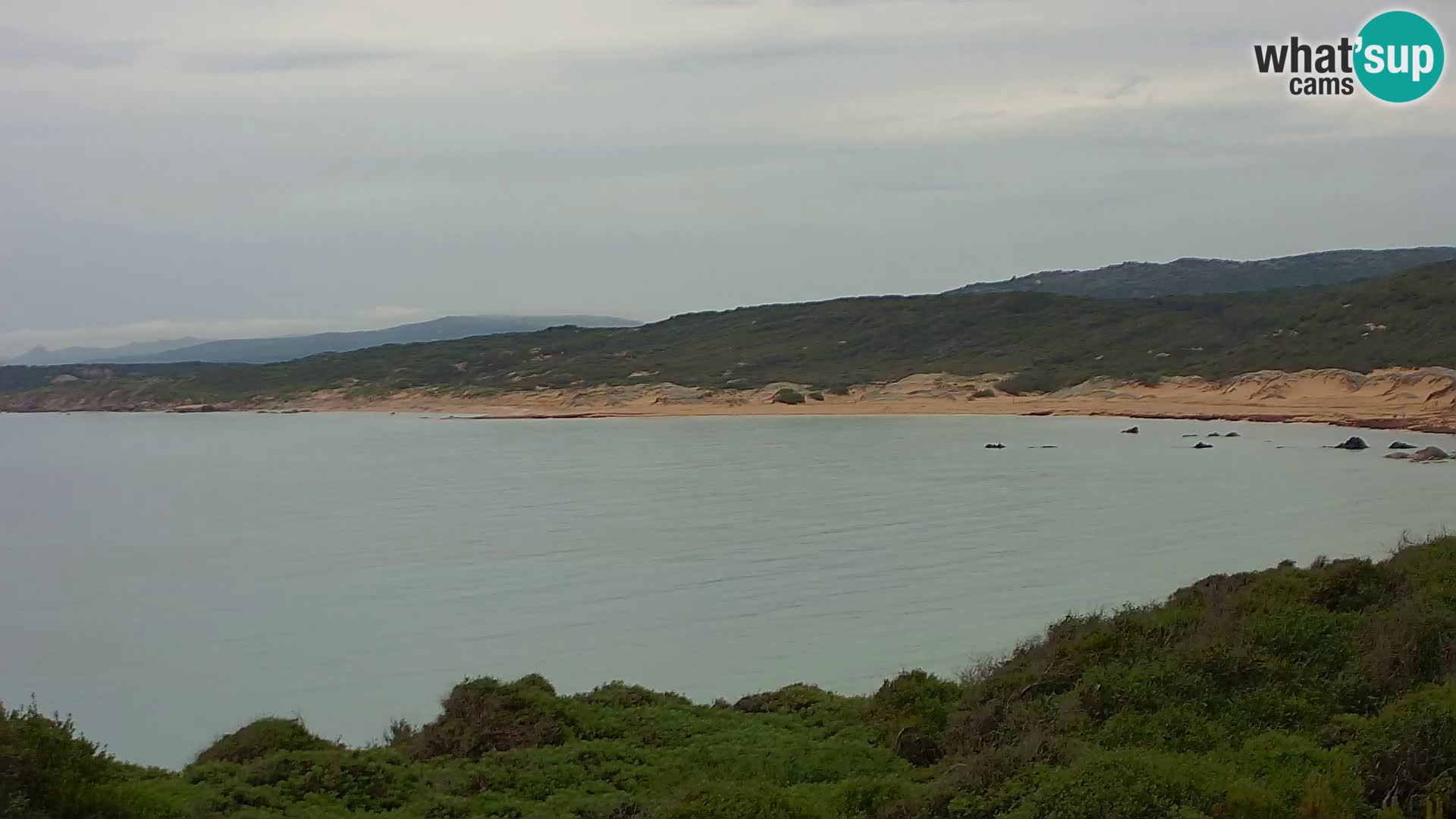 Plaža Naracu Nieddu spletna kamera – Aglientu – Sardinija