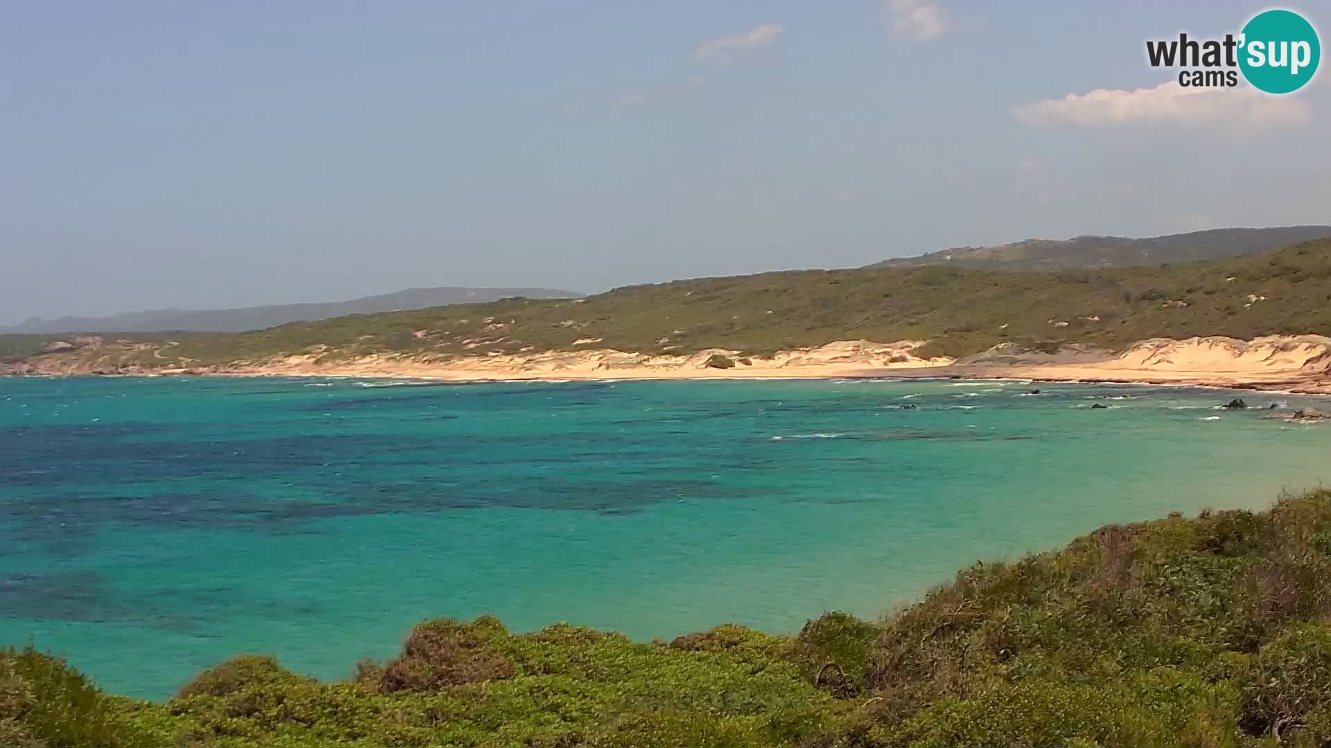 Plaža Naracu Nieddu web kamera – Aglientu – Sardinija