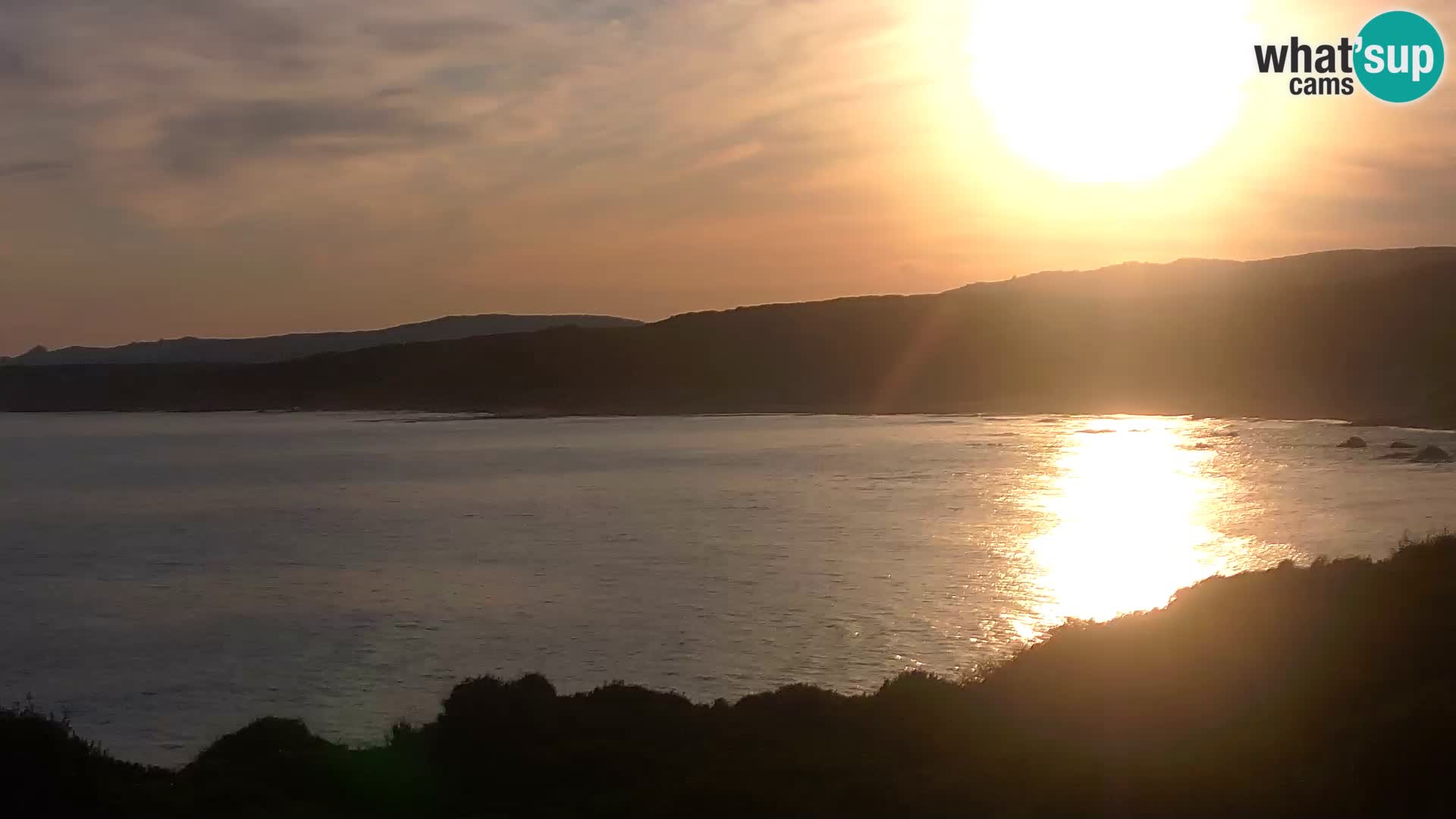 Plaža Naracu Nieddu spletna kamera – Aglientu – Sardinija