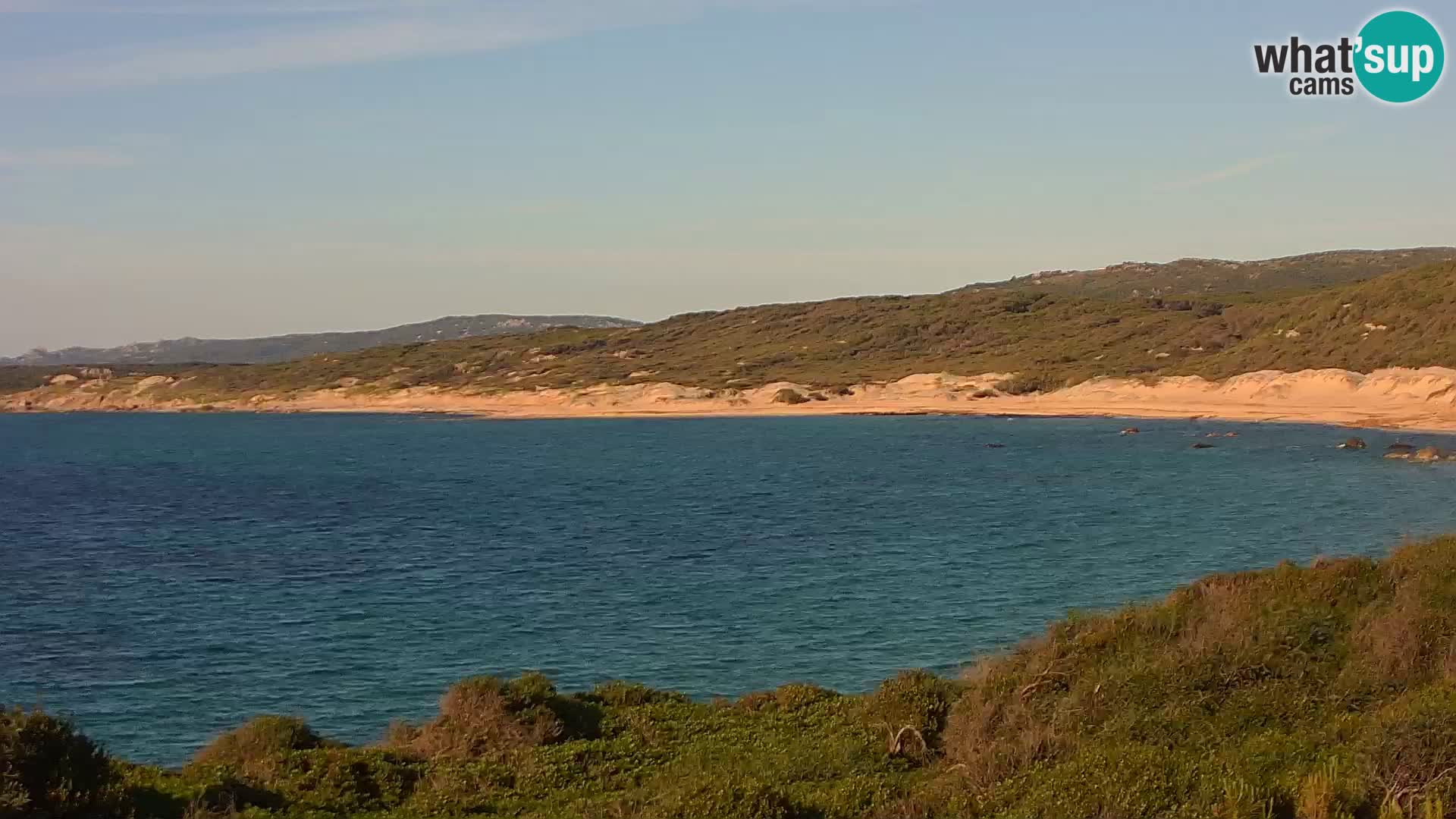 Plaža Naracu Nieddu web kamera – Aglientu – Sardinija