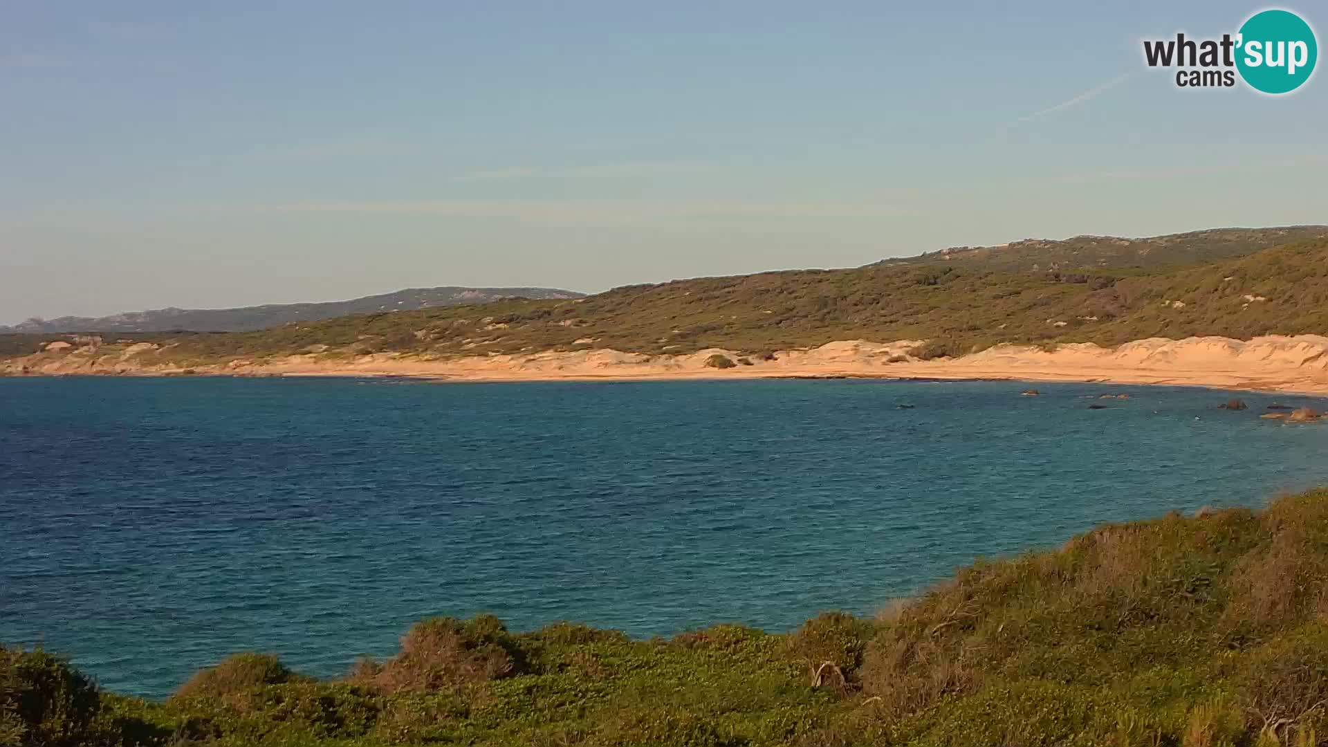 Plaža Naracu Nieddu web kamera – Aglientu – Sardinija