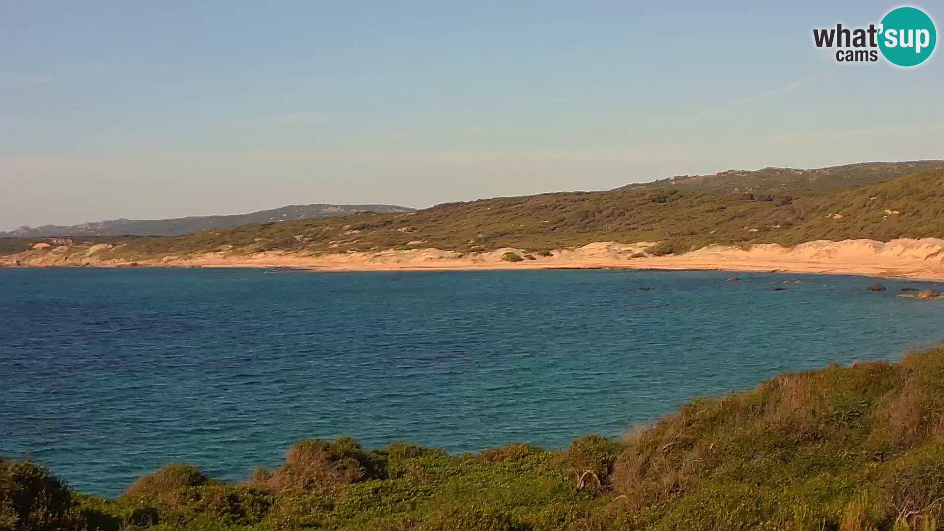 Plaža Naracu Nieddu web kamera – Aglientu – Sardinija